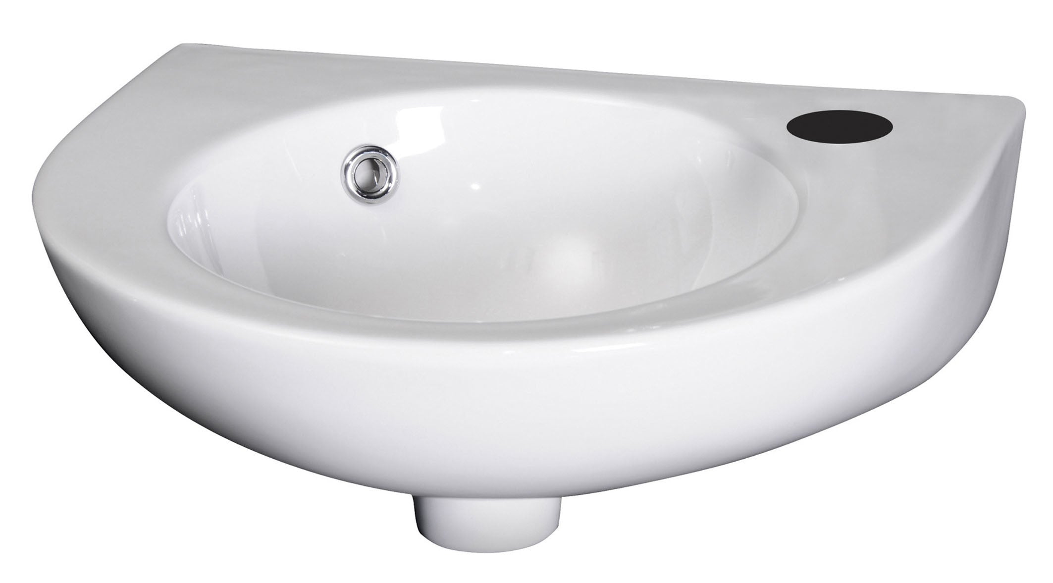 Sleek white bathroom corner sink with modern design, ceramic finish, and built-in overflow, ideal for contemporary bathroom renovations and space-saving solutions.