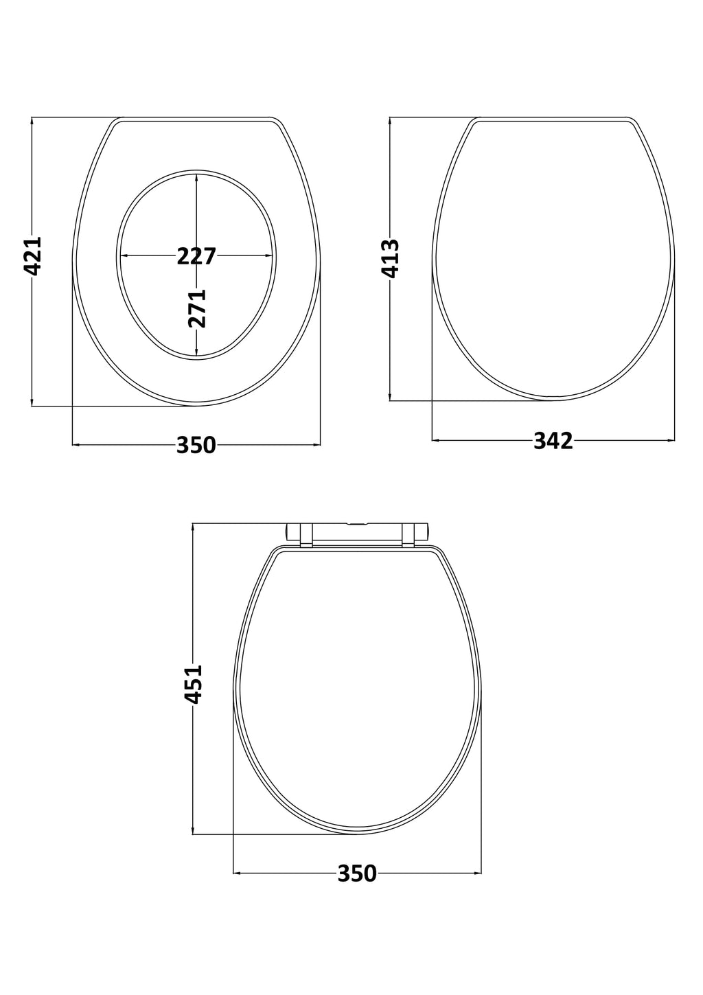 Sleek modern toilet design with detailed technical dimensions for precise bathroom installation and renovation.