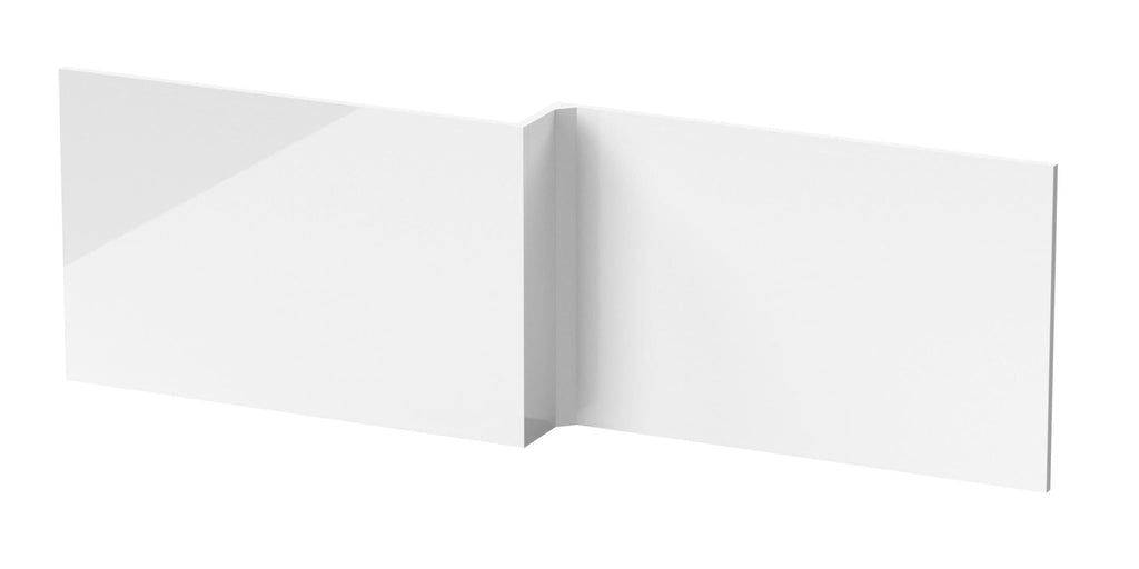 Slimline white shower panel for modern bathroom upgrade, featuring minimalist design perfect for sleek and contemporary wet room installations. Durable and easy to clean.
