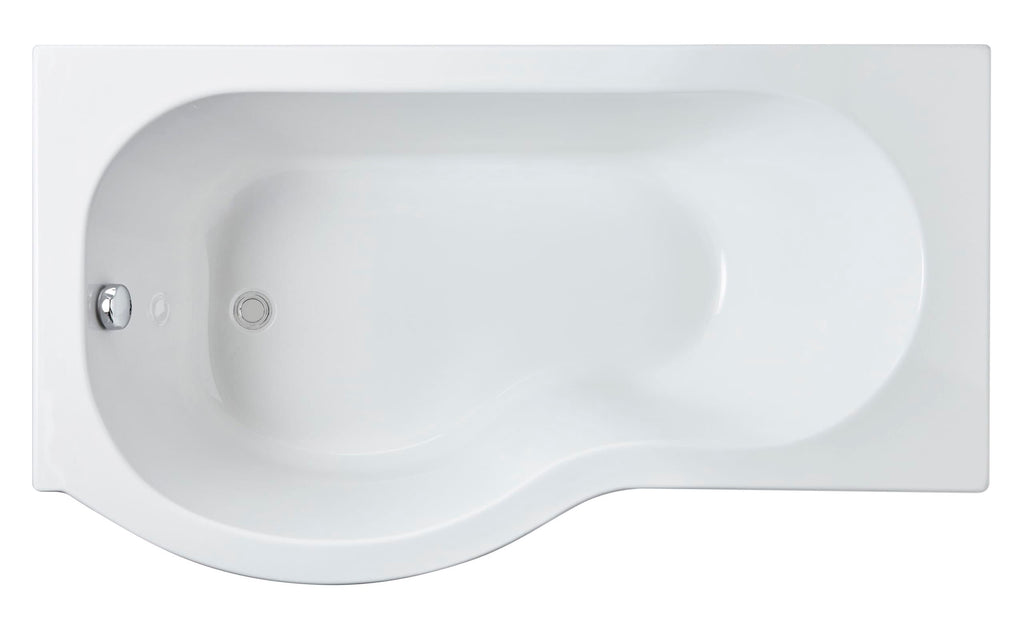 Sleek white bathtub with modern design, perfect for contemporary bathrooms and relaxation spaces. Features smooth curves and integrated drain for comfort. Ideal for luxurious bathroom renovations.
