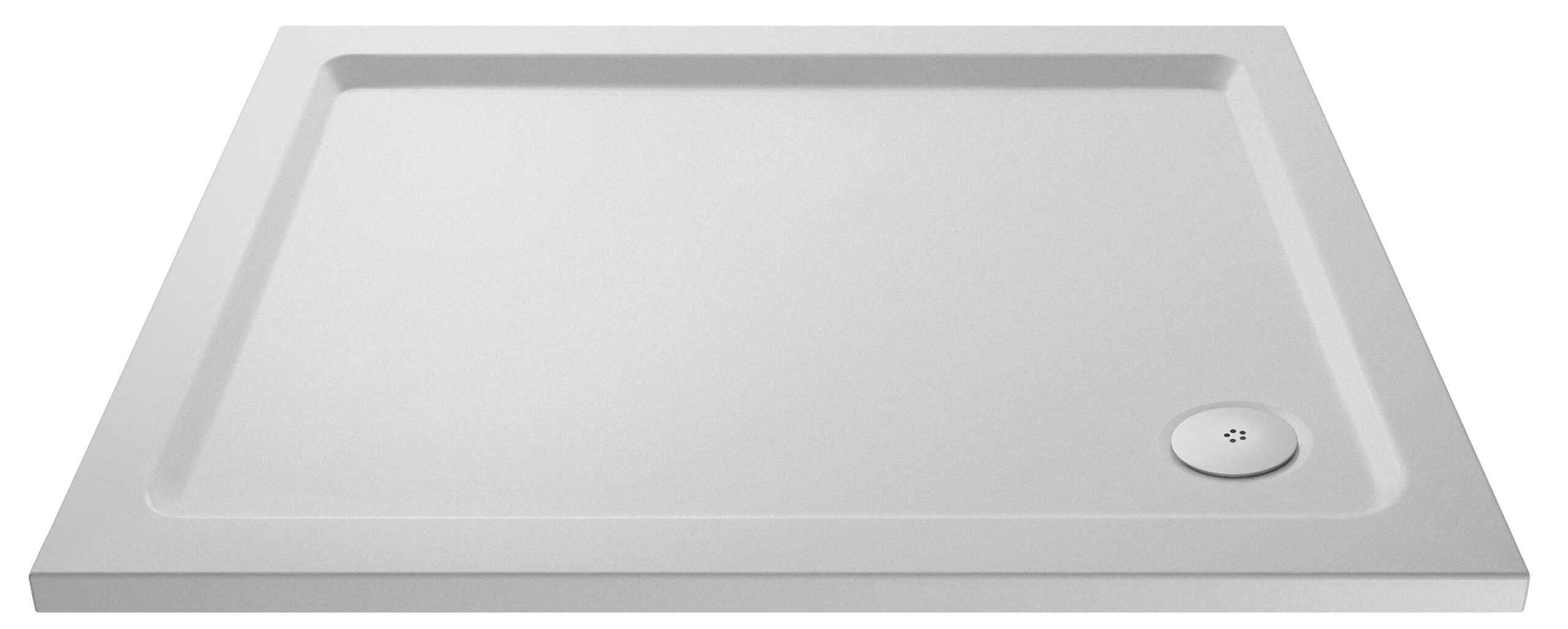 Hudson Reed Slip Resistant Rectangular Shower Tray - European White