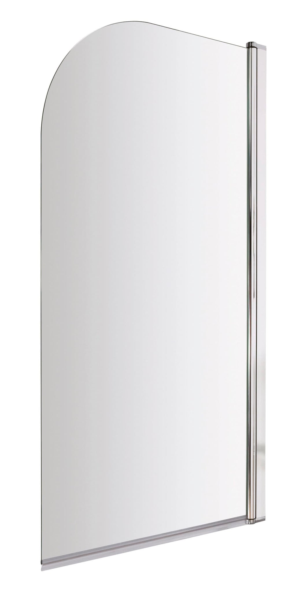 Clear glass shower screen for modern bathrooms, featuring a sleek aluminium frame, perfect for a stylish and functional shower enclosure.