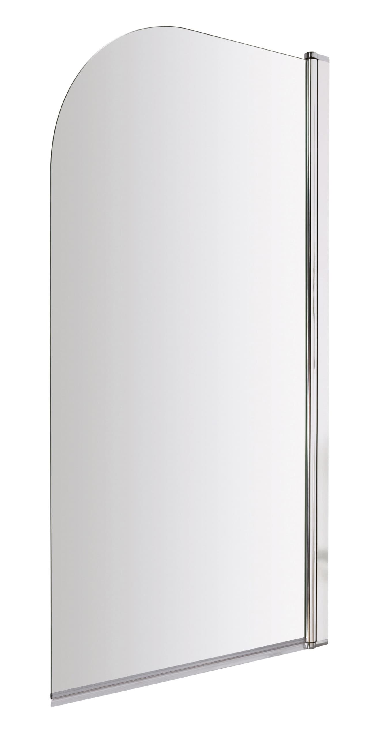Clear glass shower screen for modern bathrooms, featuring a sleek aluminium frame, perfect for a stylish and functional shower enclosure.