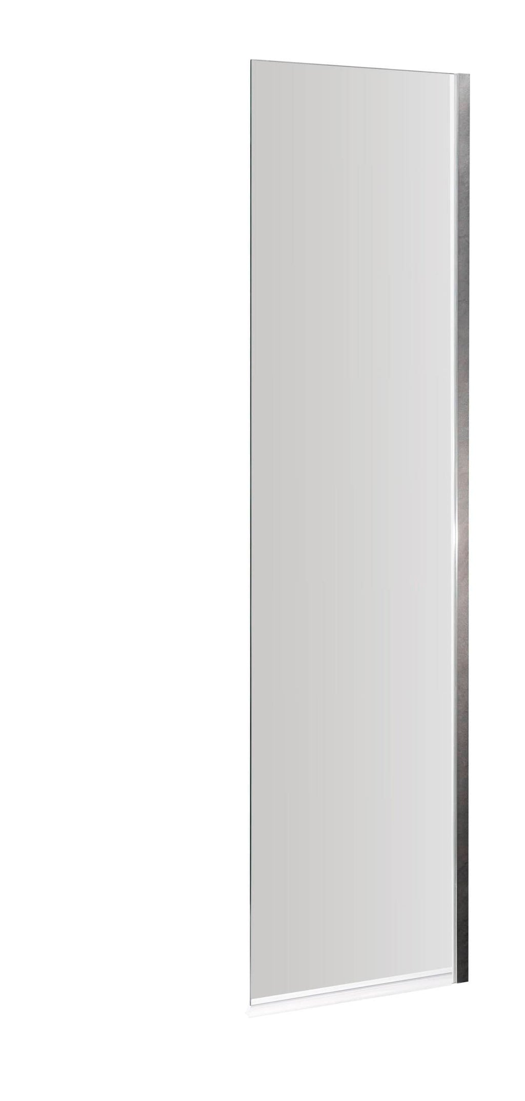 Frosted glass shower screen for modern bathrooms, featuring sleek aluminium framing and easy installation. Perfect for enhancing bathroom style and functionality.