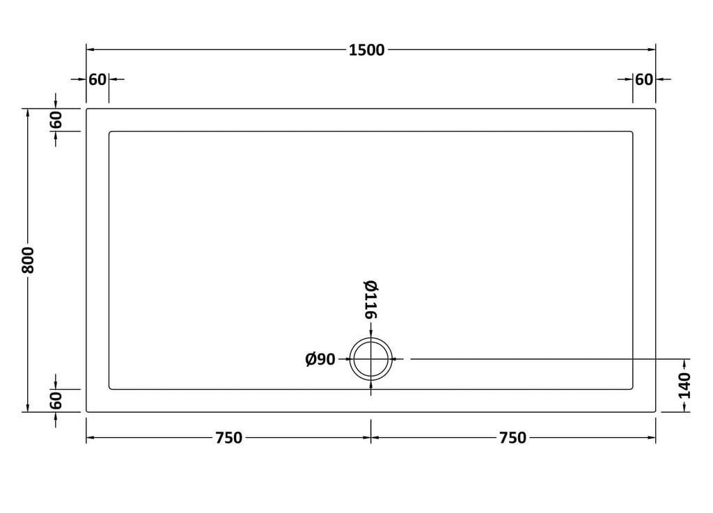 Modern rectangular backyard pool with precise measurements and depth details, perfect for backyard renovation projects.