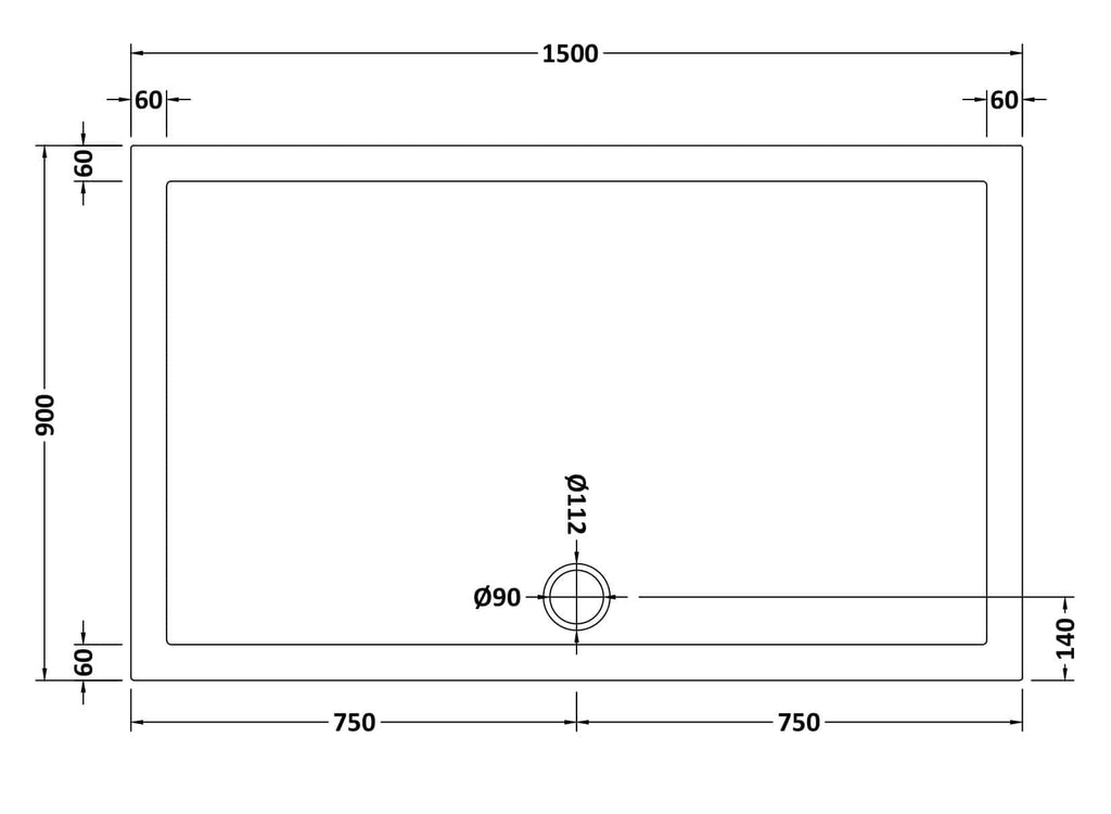 A sleek white rectangular bathroom sink with detailed technical specifications and measurements for custom installation. Perfect for modern bathroom renovation projects.