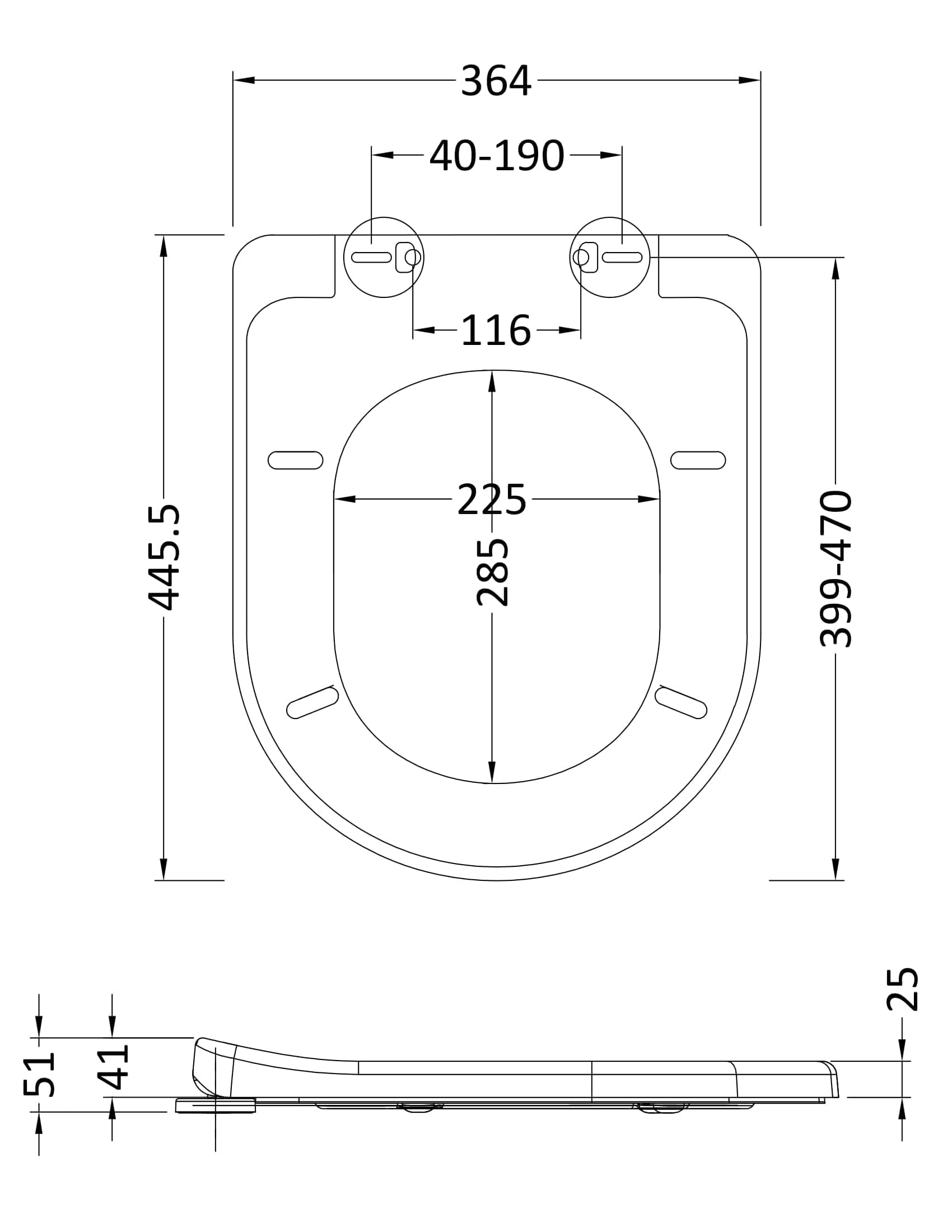 Smooth white toilet with detailed technical specifications and dimensions for bathroom fixtures and fittings. Perfect for bathroom renovations and custom installations.