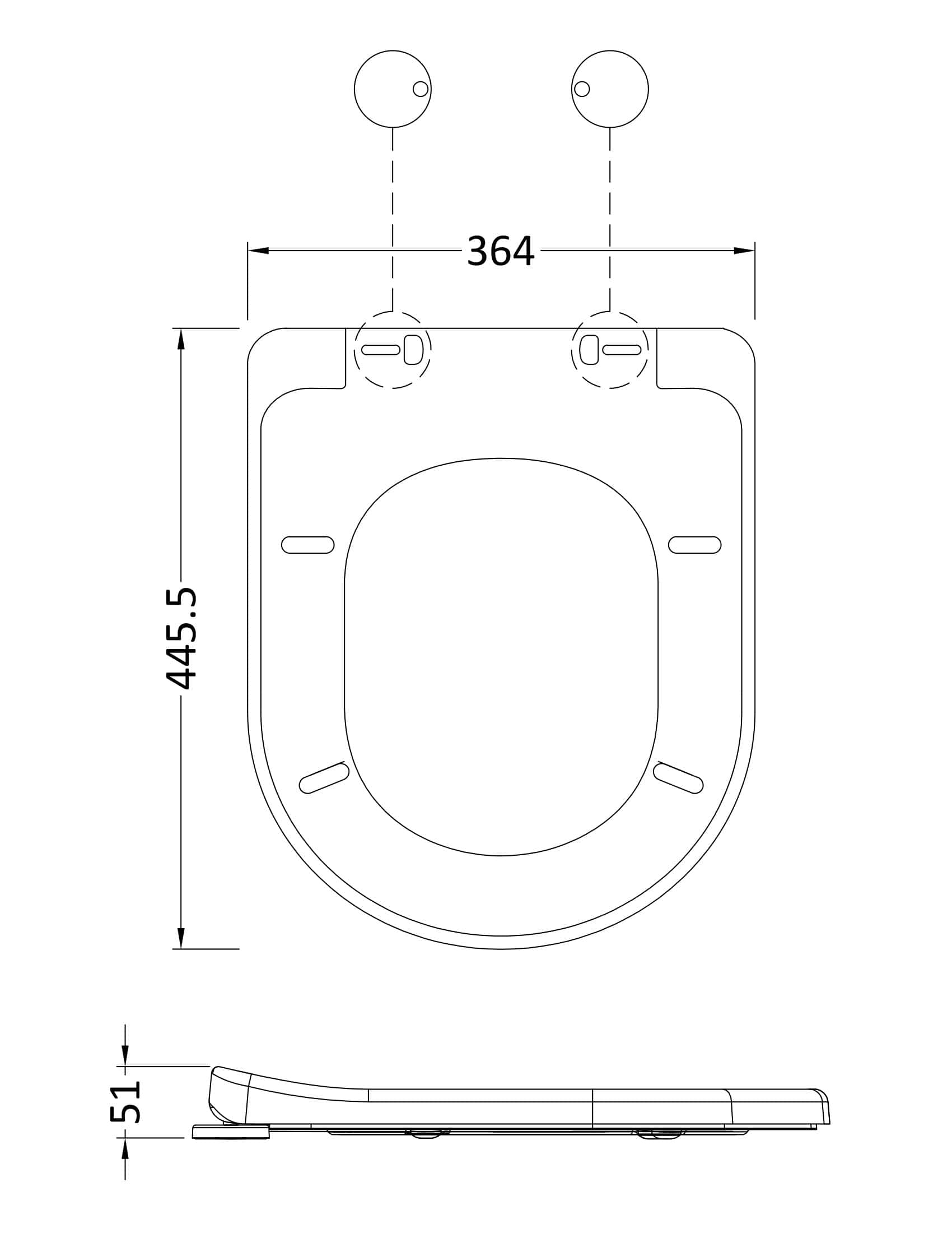 Modern toilet height and width diagram for Bubly Bathrooms, showcasing precise measurements for ideal bathroom fixture fitting.