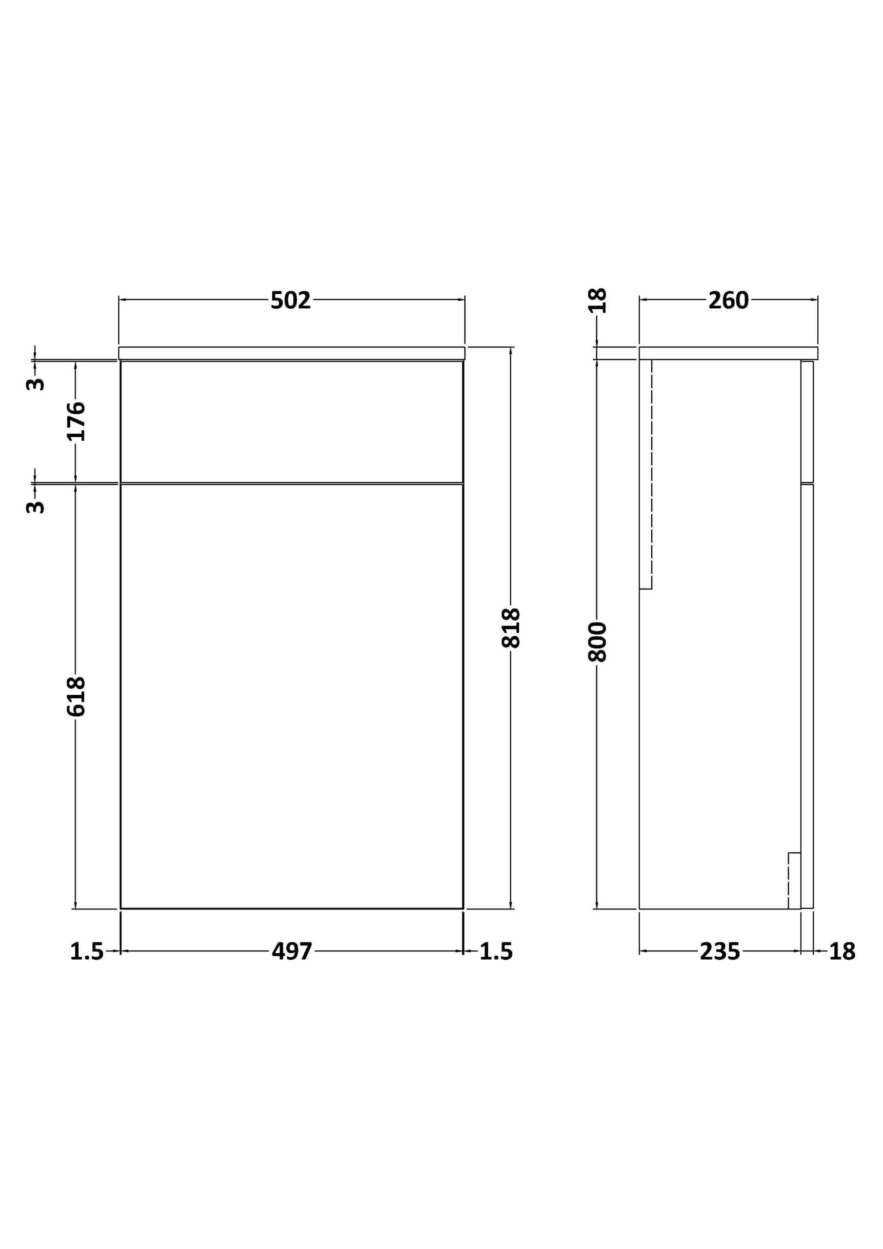 Sleek modern bathroom vanity unit with ample storage space, designed for contemporary Bubly bathrooms, featuring clean lines and precise measurements for seamless installation.