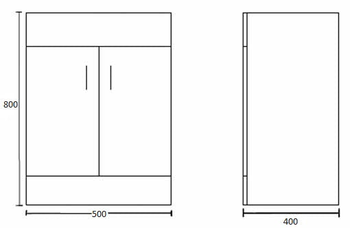 Modern bathroom cabinet with double doors, sleek design, and ample storage space, ideal for enhancing bathroom organisation and style.