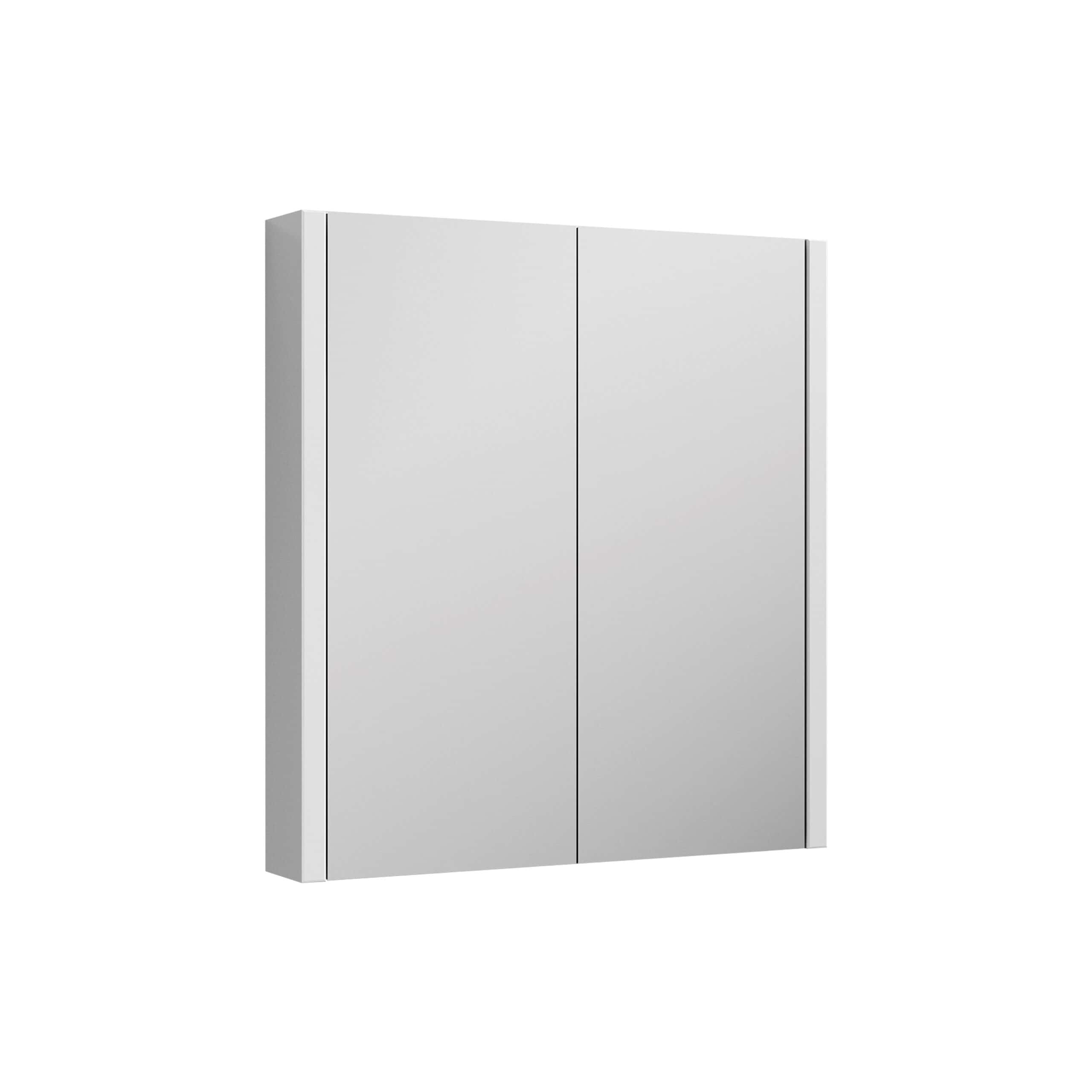 Nuie Parade 2 Door Non Illuminated Mirrored Cabinet 600mm Wide