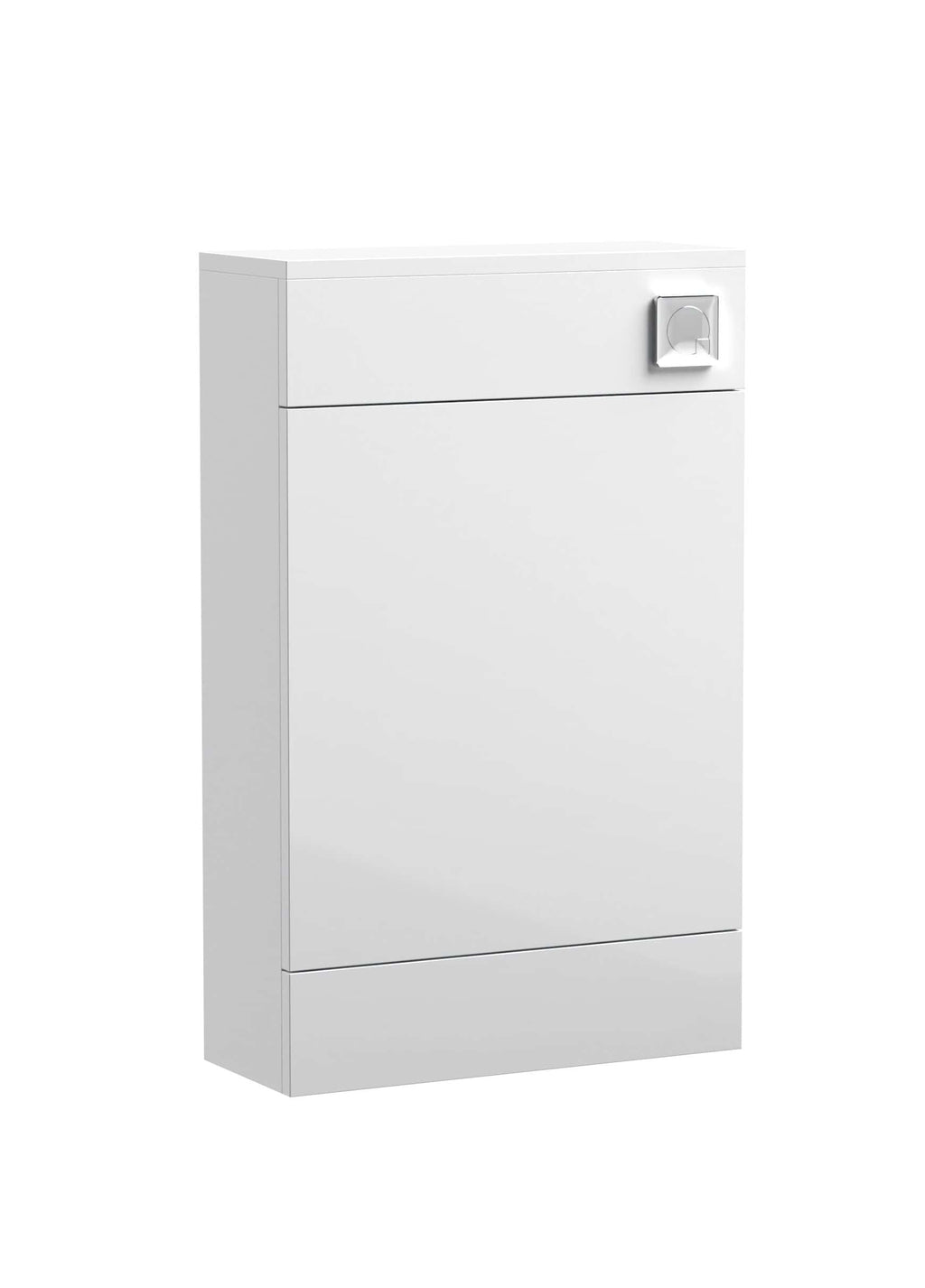 Sleek white bathroom cabinet with a modern lock mechanism, perfect for bathroom storage and organisation. Elegant design, durable materials, and space-efficient for contemporary bathrooms.