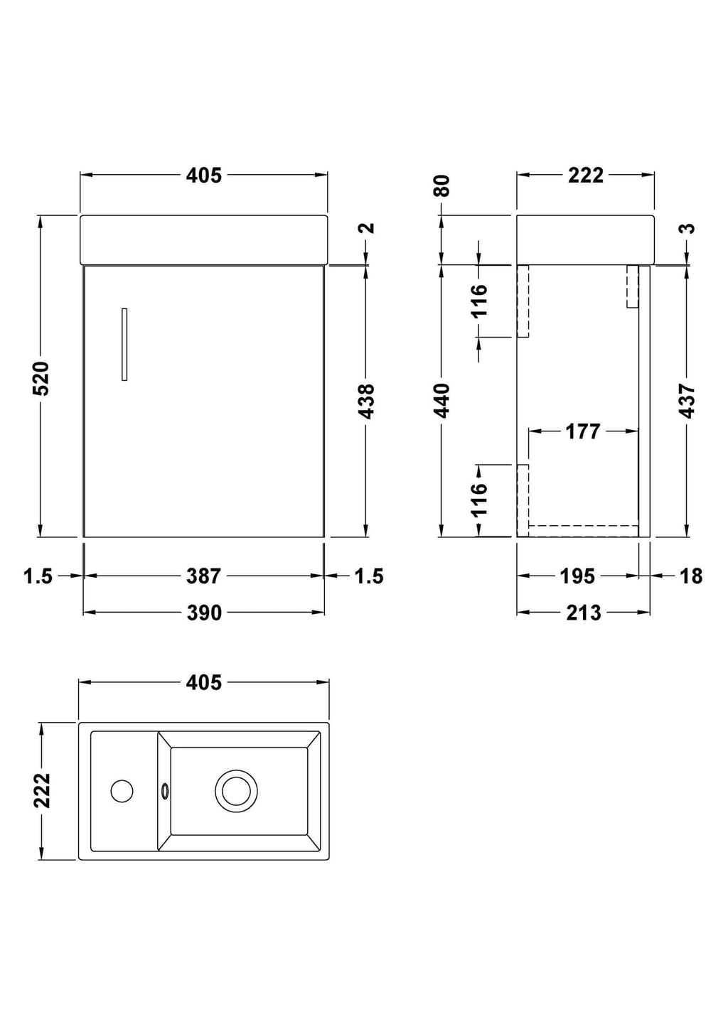 High-quality bathroom cabinet with sleek design and precise measurements, ideal for modern bathrooms, featuring ample storage space and durable construction for optimal bathroom organisation.