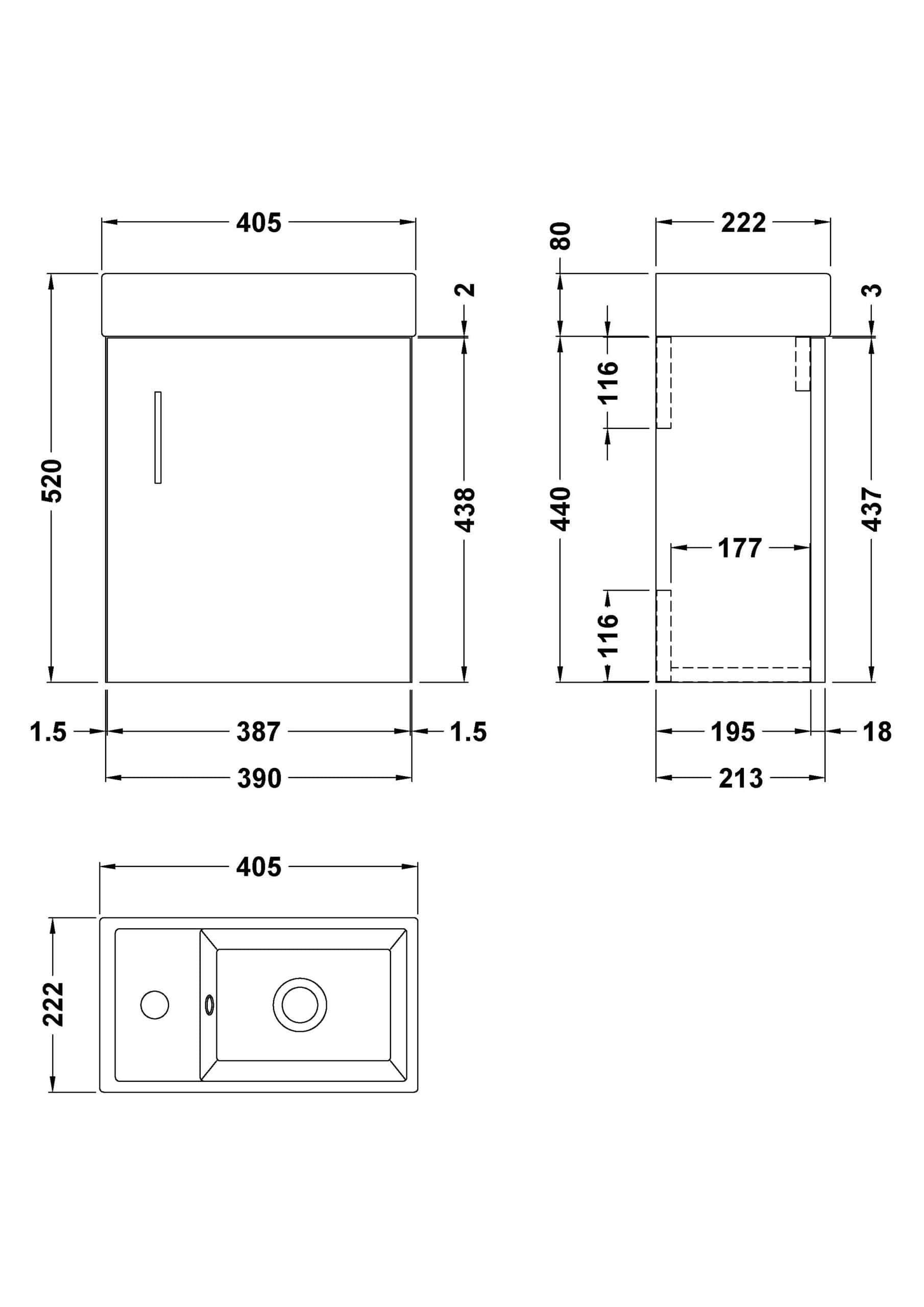 High-quality bathroom cabinet with sleek design and precise measurements, ideal for modern bathrooms, featuring ample storage space and durable construction for optimal bathroom organisation.