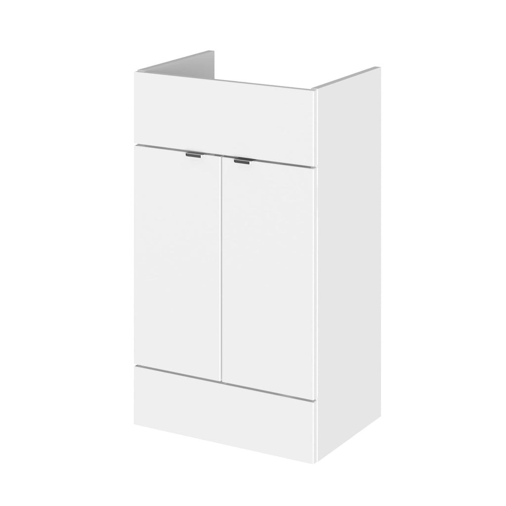 White bathroom storage cabinet with sleek modern design, ideal for organising toiletries and bathroom essentials, perfect for contemporary bathrooms and stylish storage solutions.