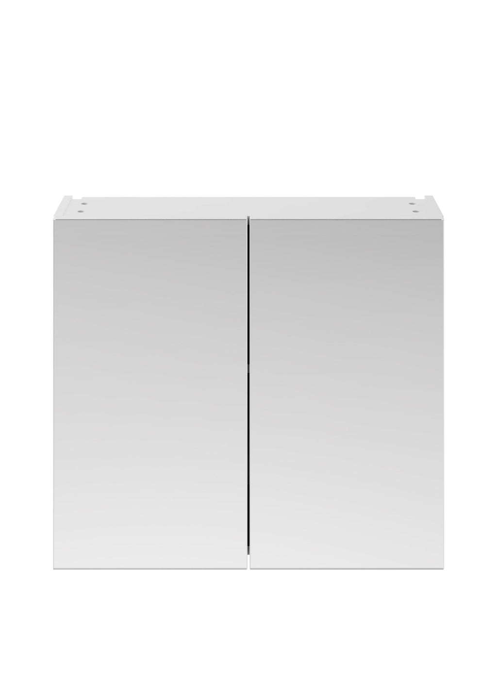 Sleek white bathroom cabinet with minimalist design, ideal for modern bathroom storage solutions. Perfect for organising toiletries and essentials in a stylish way.