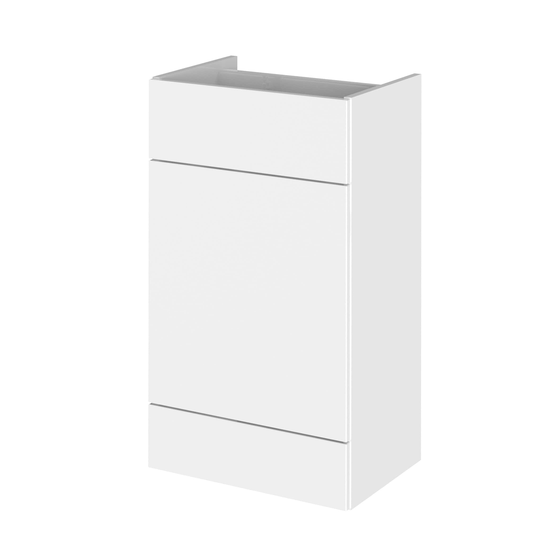 Modern white bathroom vanity unit with sleek design, spacious storage drawers, and minimalist style for contemporary bathrooms. Perfect for stylish bathroom organisation and storage solutions.