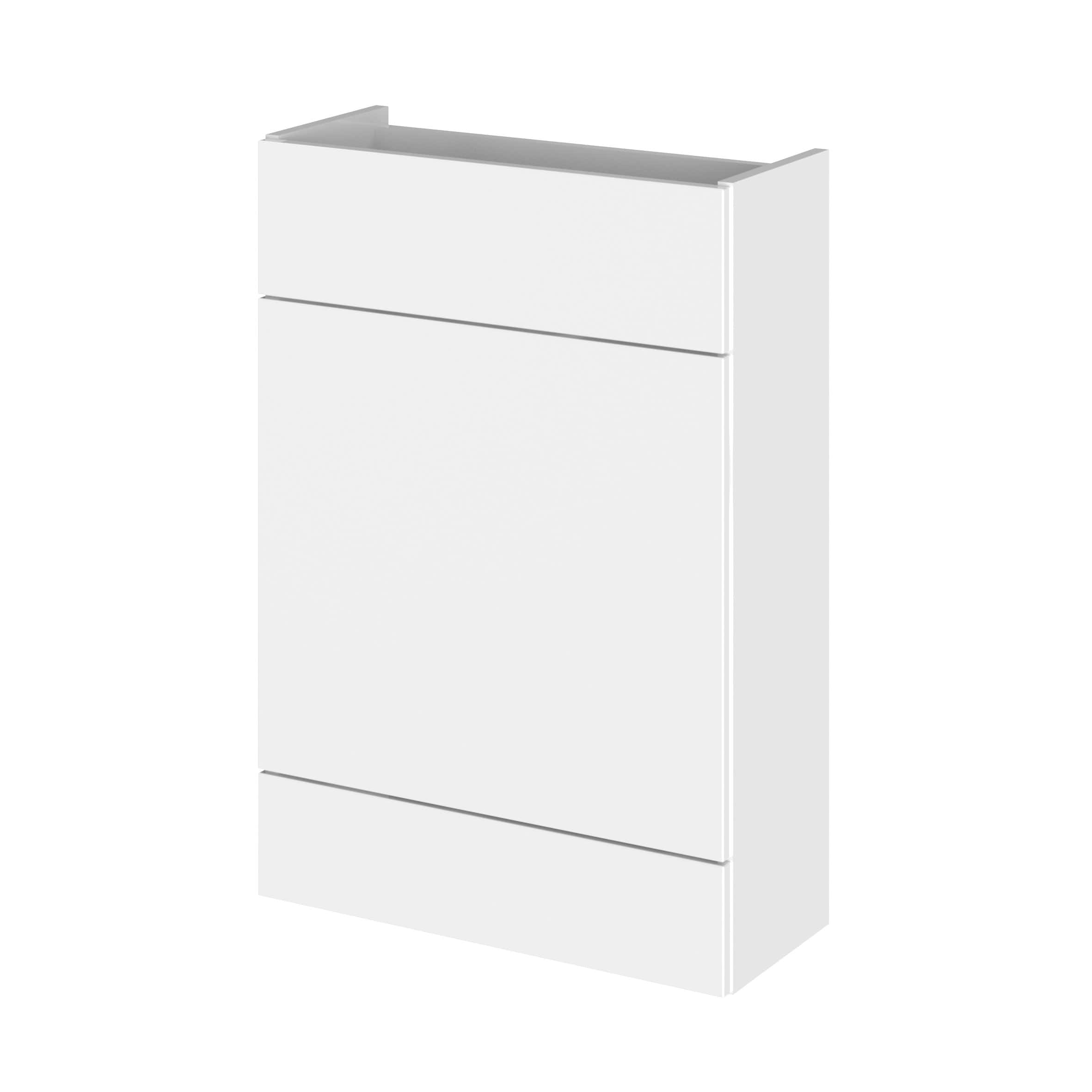 Modern white bathroom vanity with sleek drawers for stylish storage and organisation. Perfect for contemporary bathroom interiors, combining functionality with minimalist design.