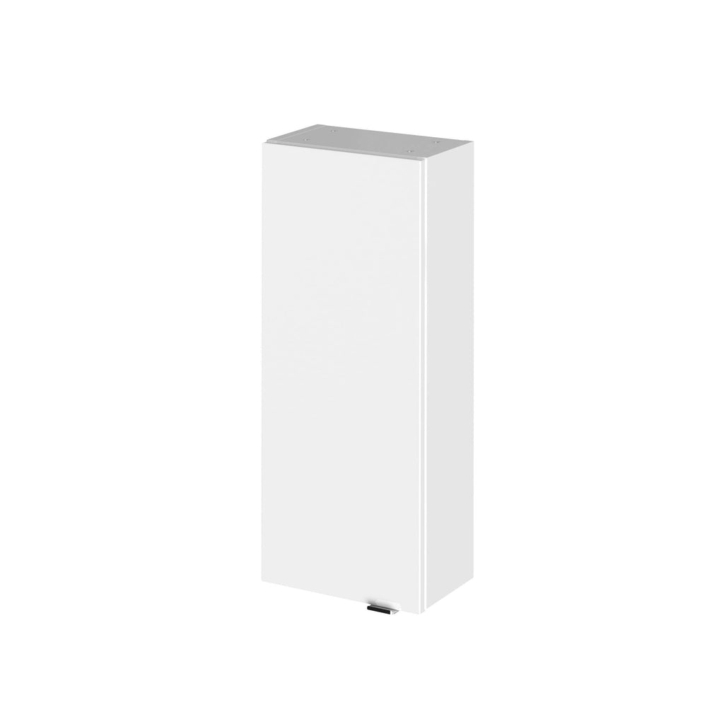 Sleek white bathroom cabinet for modern bathroom storage solutions, ideal for organising toiletries and essentials, enhancing bathroom aesthetics with minimalistic design.