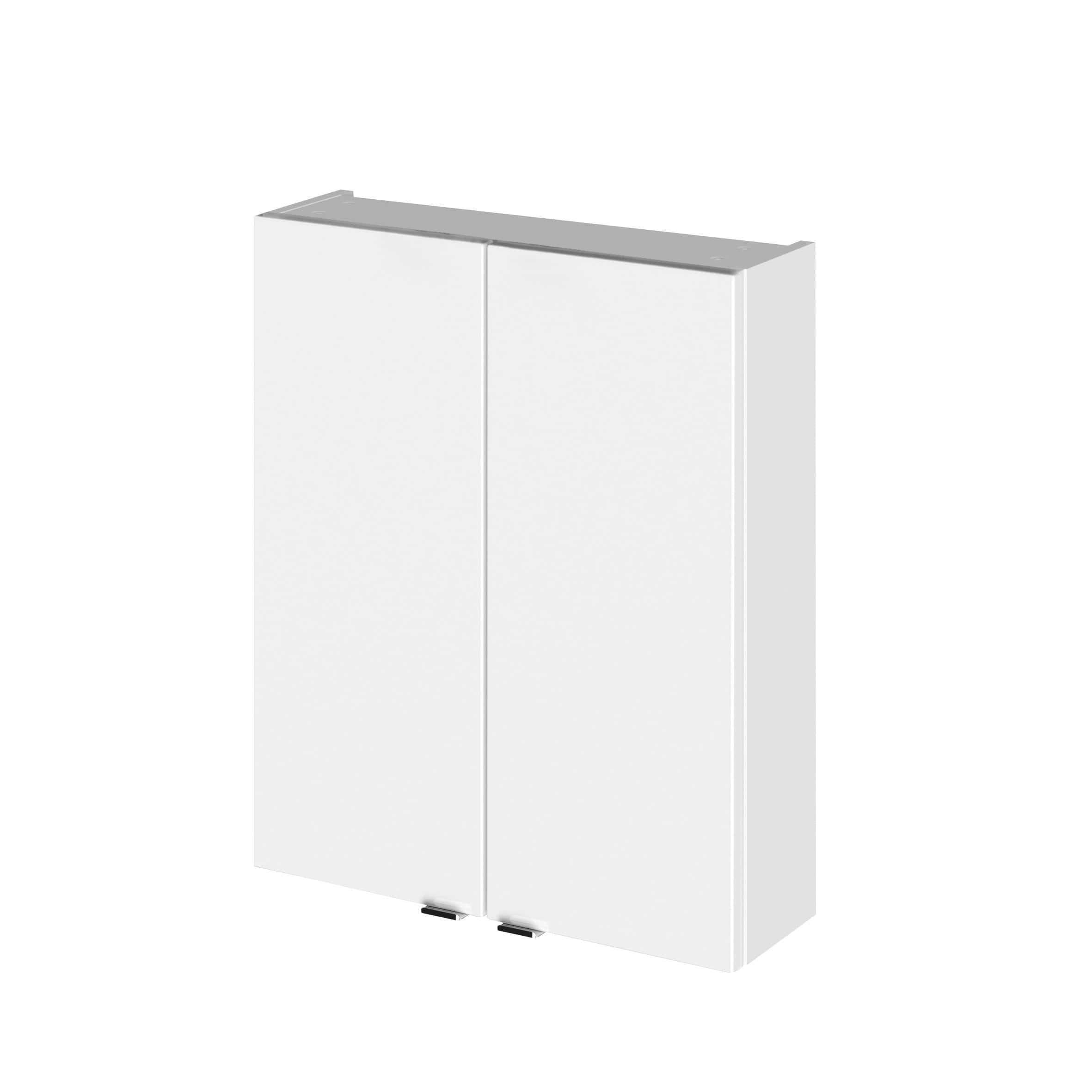 Sleek white bathroom storage cabinet, modern design, space-saving solution for bathrooms, perfect for organising toiletries and cleaning supplies.