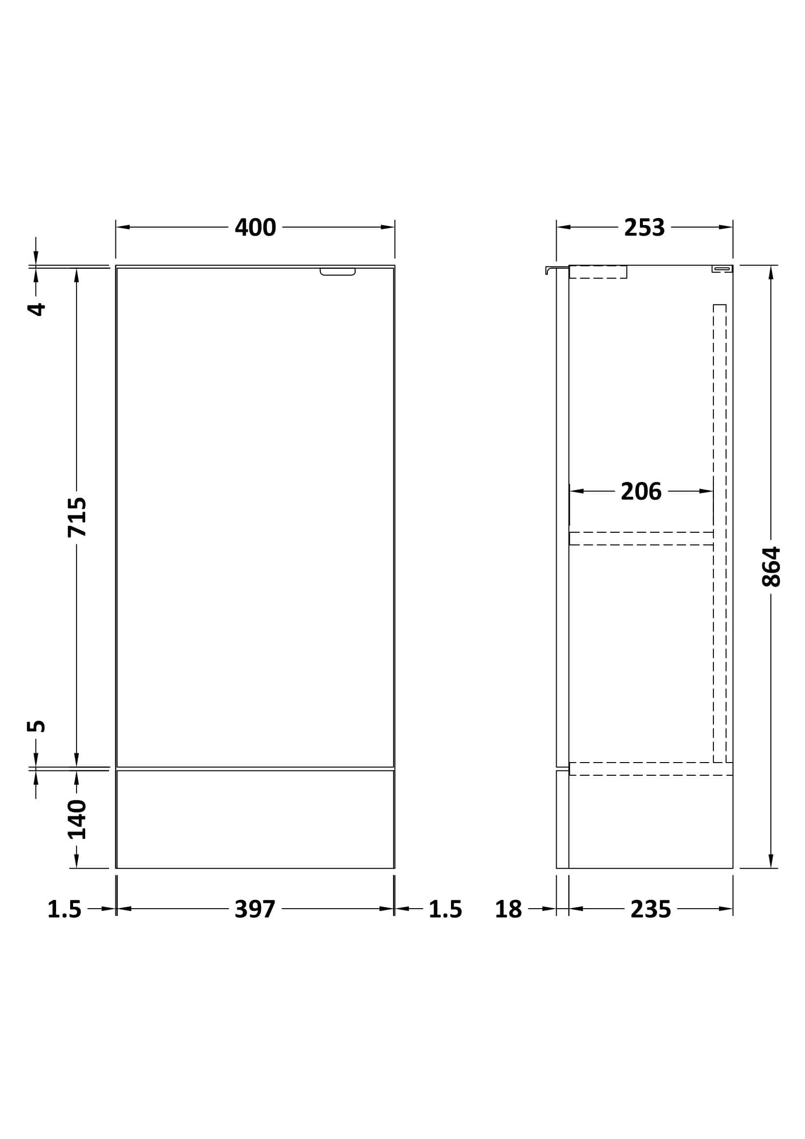 High-quality bathroom cabinet design blueprint with precise measurements for customisable Bubly bathrooms. Ideal for modern bathroom storage solutions and renovations.