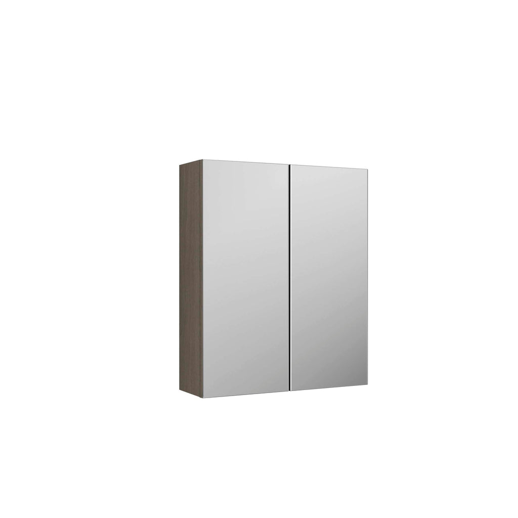 Sleek wall-mounted bathroom cabinet with mirrored doors and modern finish, ideal for bathroom storage solutions. Perfect for contemporary bathroom designs, combining functionality and style.