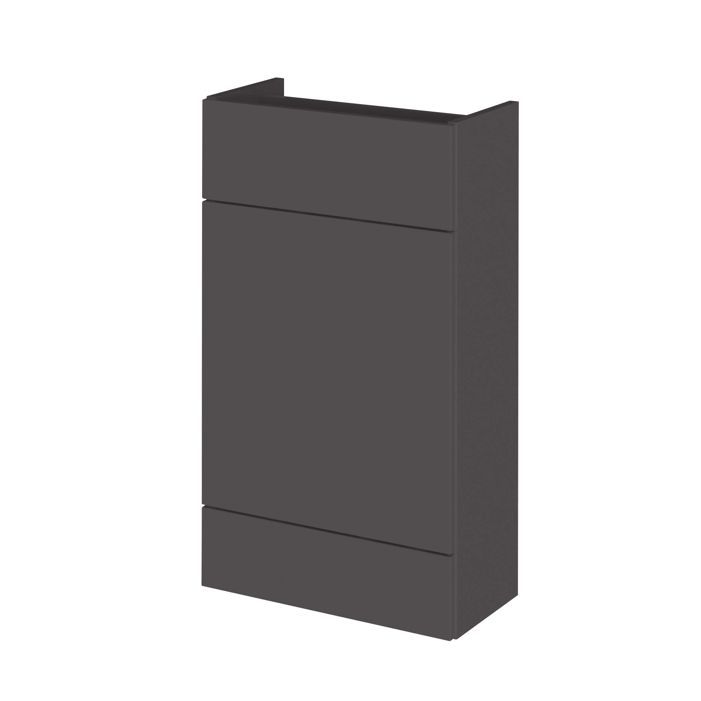 Sleek modern black bathroom cabinet with storage drawers, ideal for contemporary bathroom interiors. Durable MDF construction with a matte finish, perfect for organising bathroom essentials.