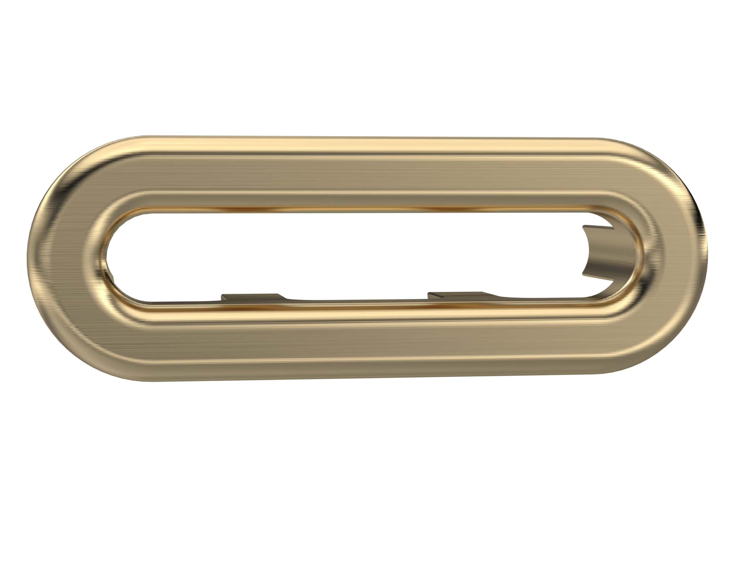 Shower drain cover in polished gold finish, compatible with most bathroom shower trays, designed to prevent debris from clogging drainage systems. Durable, stylish bathroom accessory for elegant bathroom updates.