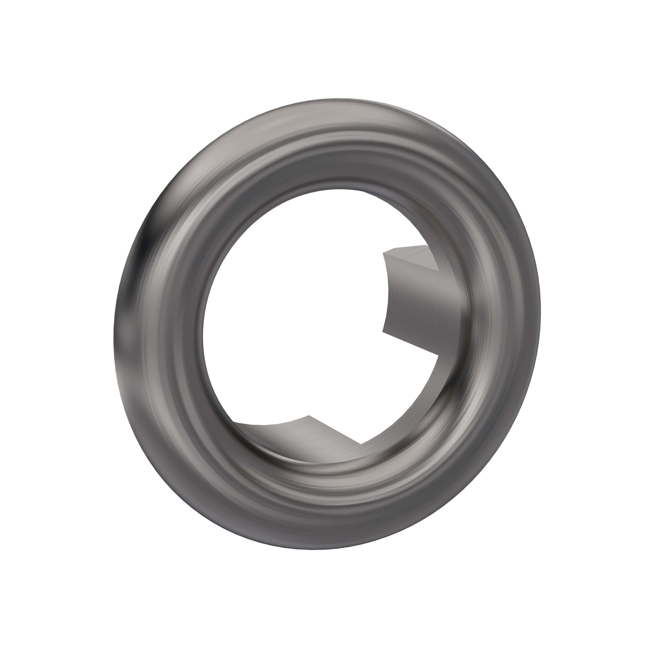 Bearing component with a smooth metallic surface for bathroom fixture repairs, showcasing high-quality materials suitable for bathroom fixtures and plumbing accessories.