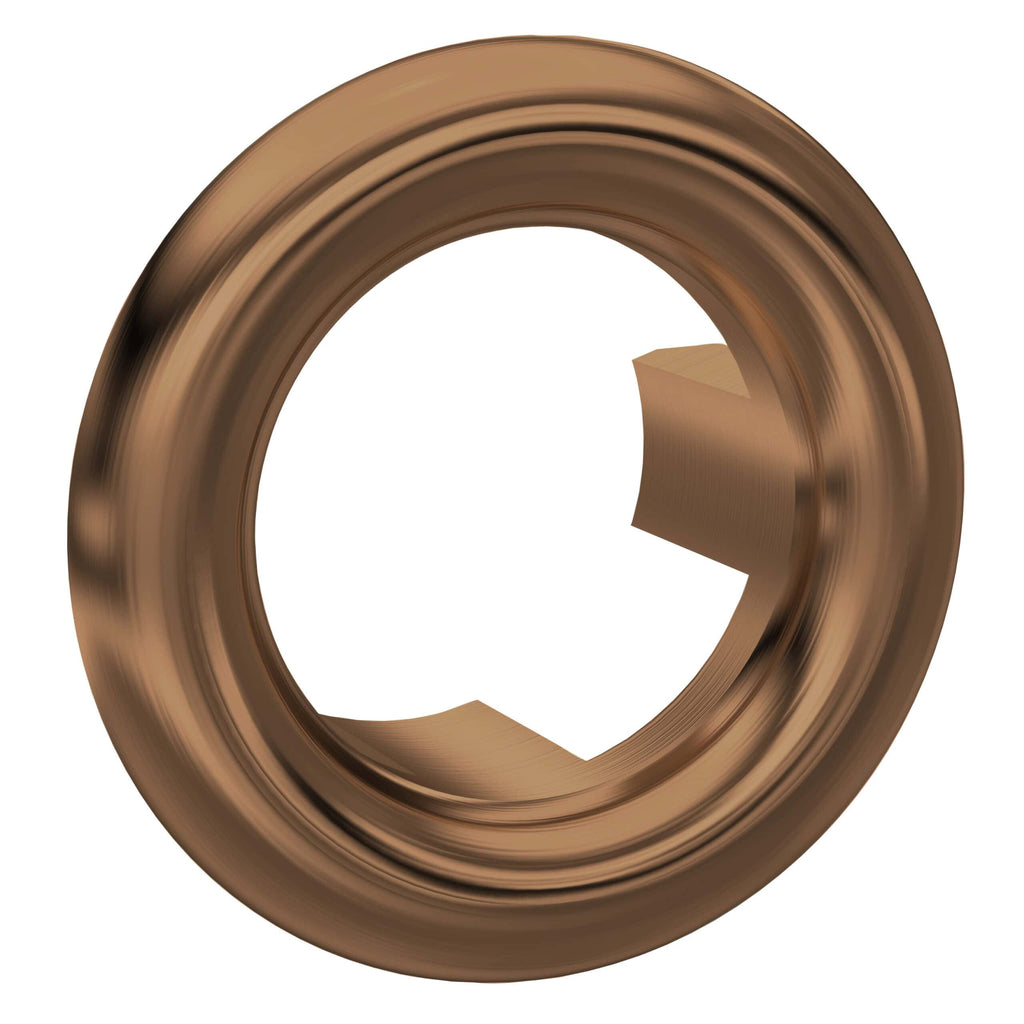 Shower valve cartridge in bronze finish for quality bathroom installation and repair. Durable brass construction ensures long-lasting performance in Bubly Bathrooms.
