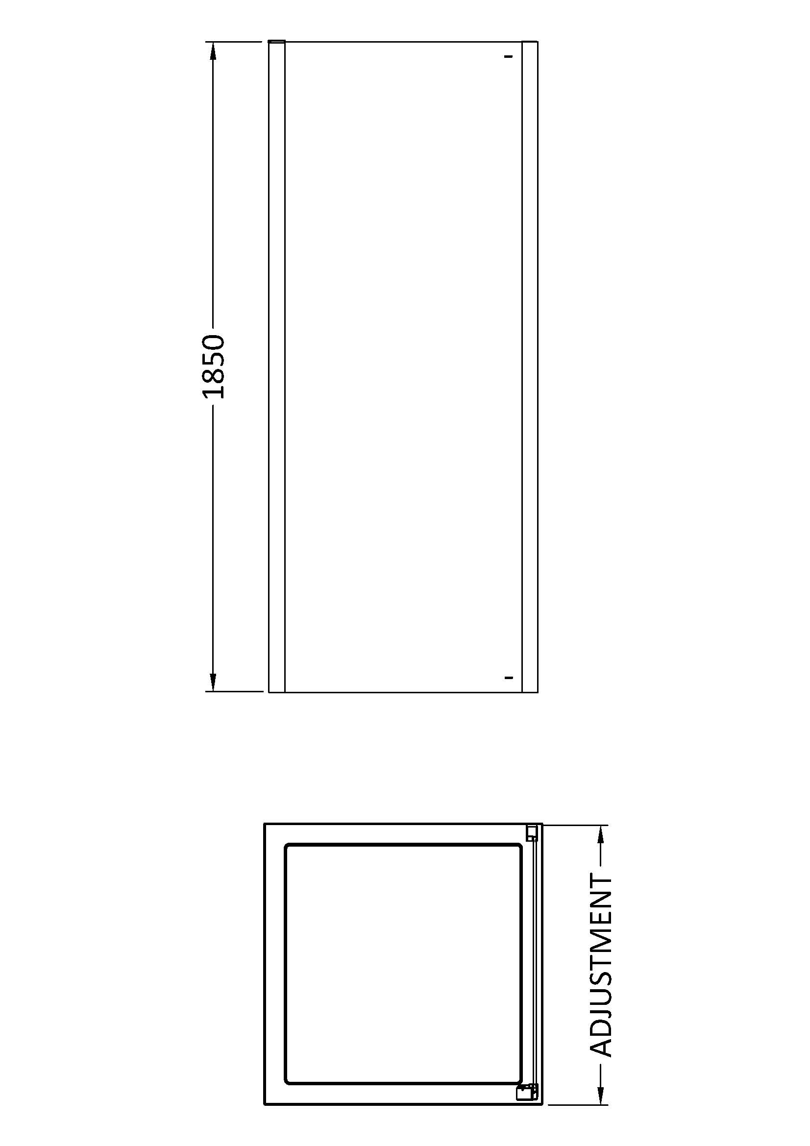 Modern shower enclosure from Bubly Bathrooms with adjustable features, designed for stylish and functional bathroom upgrades, measuring 1850mm in height.