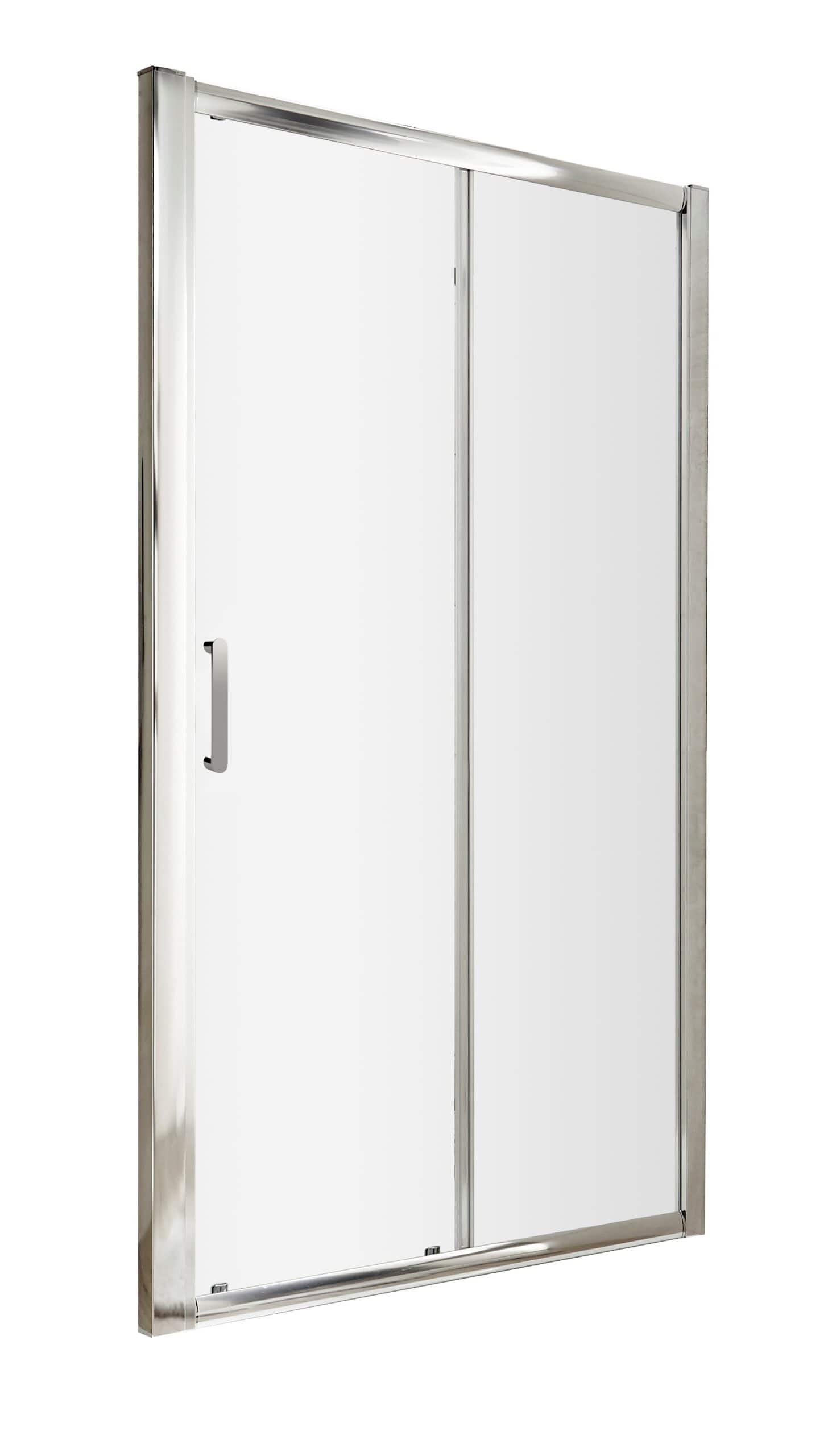 Modern stainless steel sliding shower door for contemporary bathrooms, offering durability and sleek design. Perfect for enhancing your bathroom space with style and functionality.