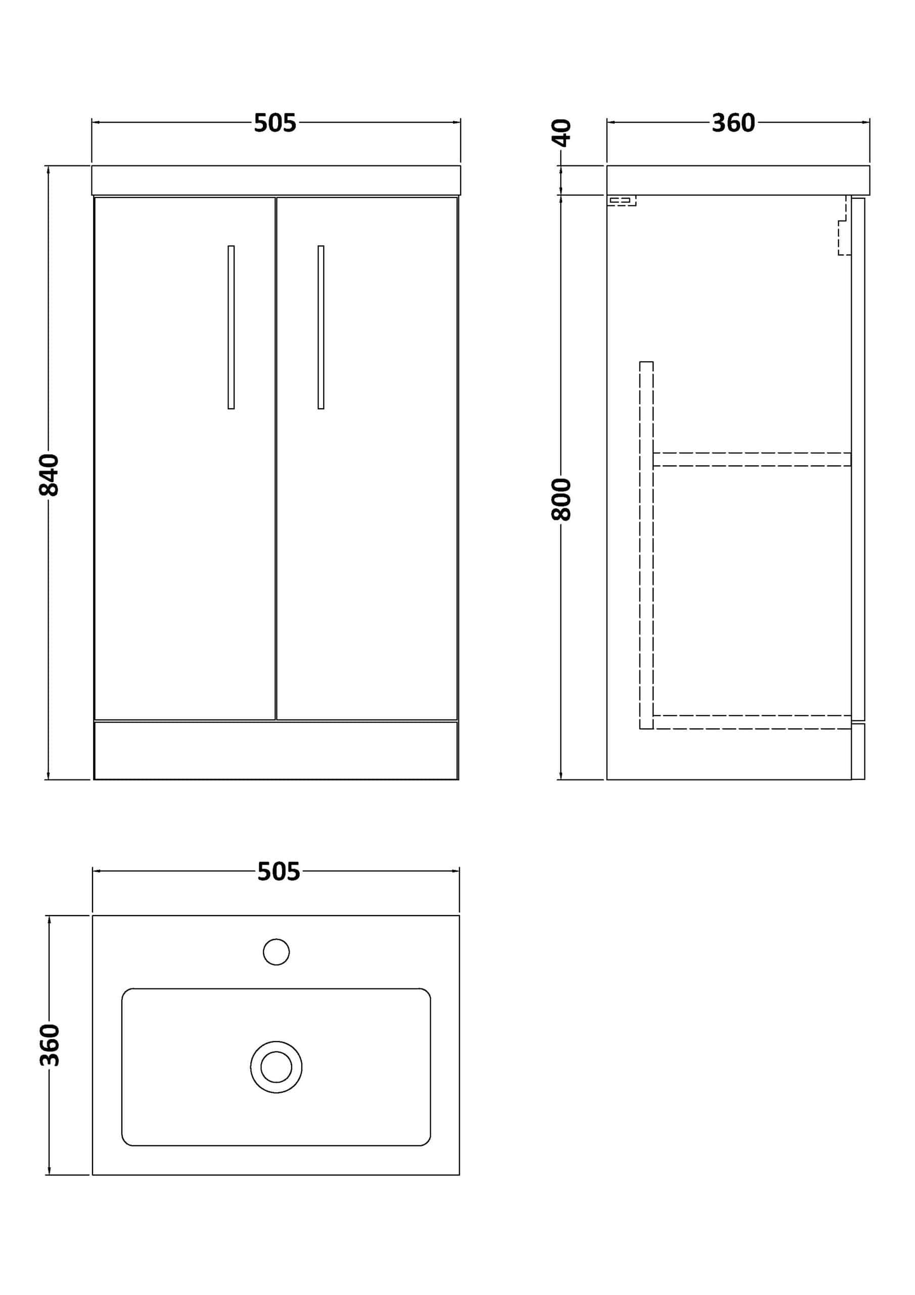 Modern bathroom vanity with double doors, sleek design and ample storage, ideal for contemporary bathrooms.
