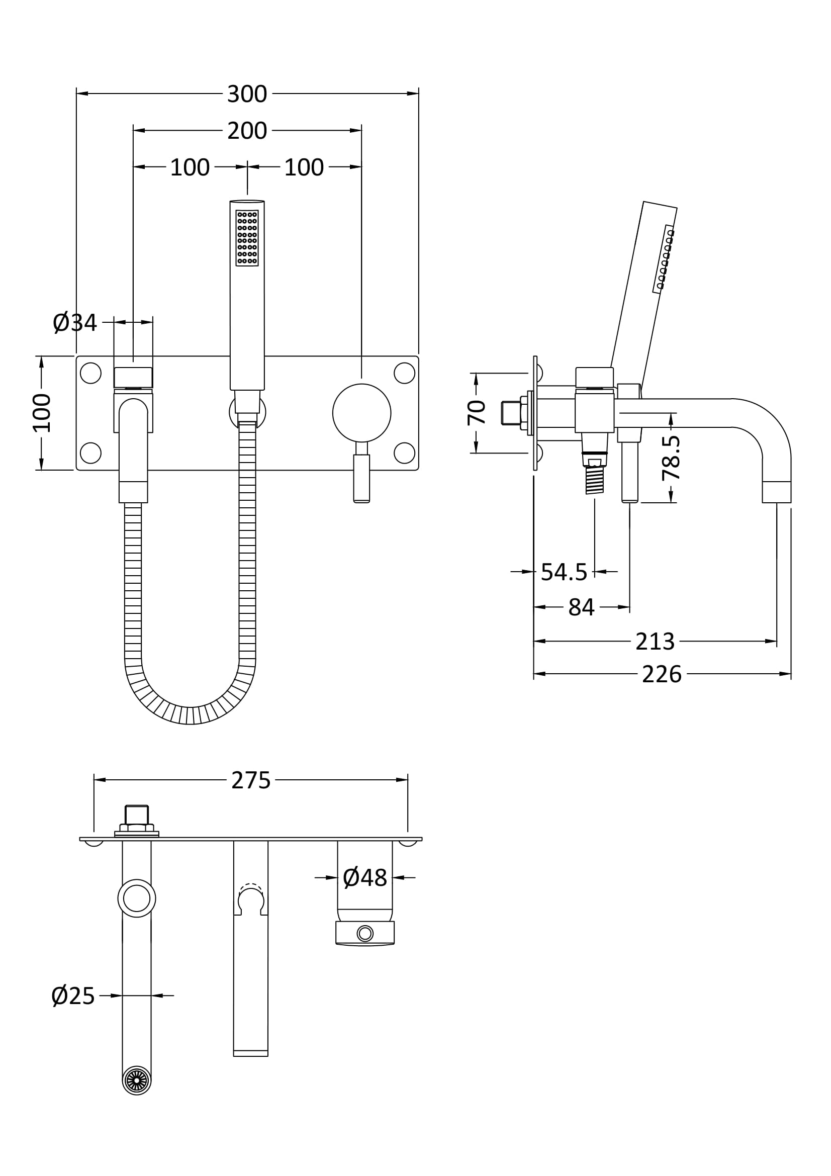 High-quality shower mixer tap with handheld showerhead, adjustable water flow, ideal for contemporary bathrooms, durable chrome finish, precision engineering, modern design for ultimate shower experience.