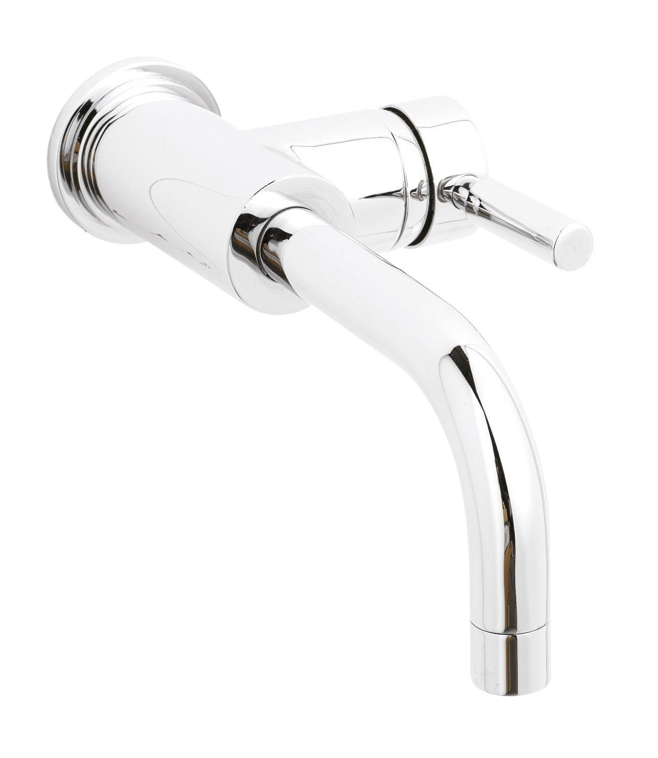 Polished chrome bathroom bib tap, modern design, ideal for contemporary baths and sinks, high-quality finish, durable and stylish bathroom fixture.