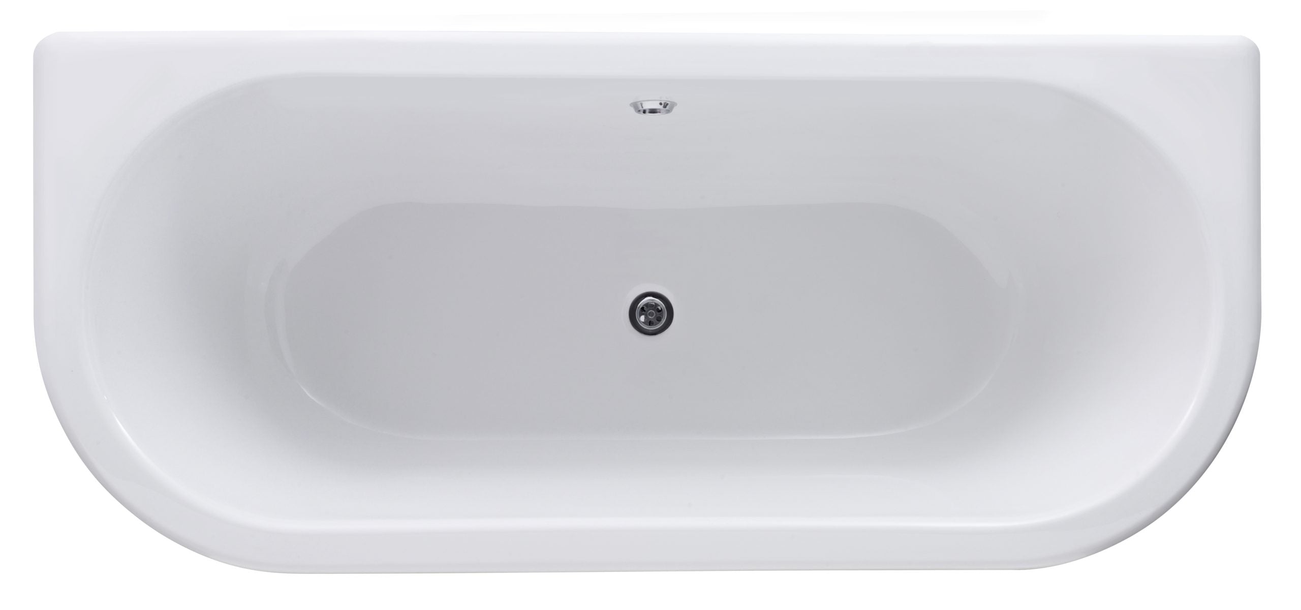 Sleek modern bathtub with smooth curves and glossy white finish, perfect for contemporary bathroom designs and relaxation.