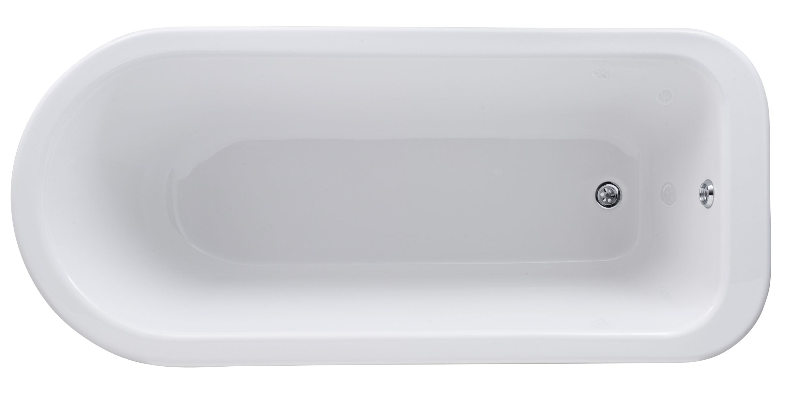 Sleek white bathtub with modern design, ideal for contemporary bathrooms and relaxing baths. Crafted from durable materials for long-lasting comfort and style.