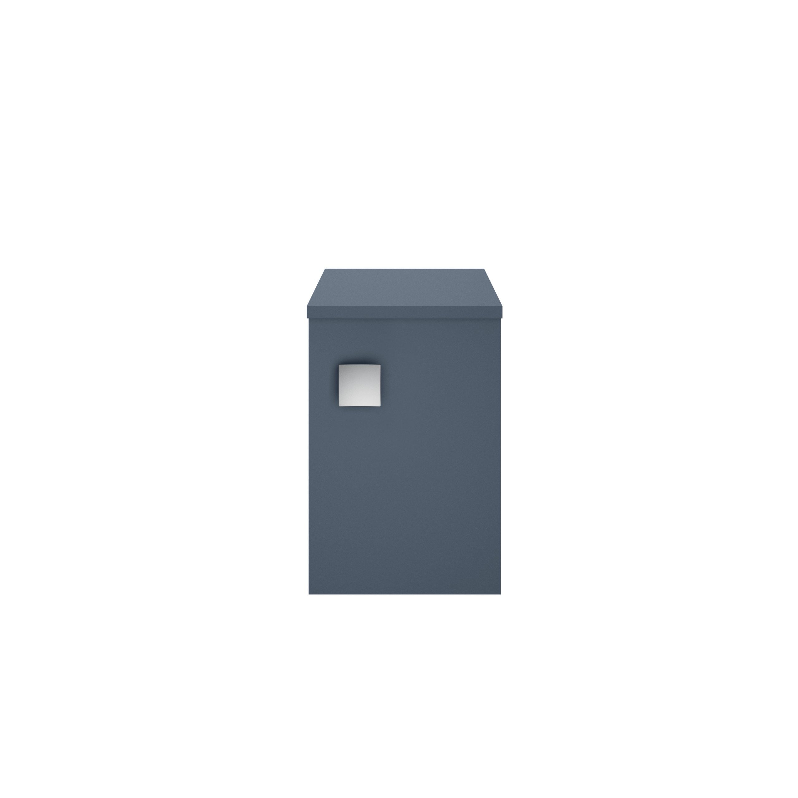Lockable blue mailbox for secure mail delivery, modern design, perfect for residential or commercial use. Durable outdoor mailbox with a sleek appearance, ideal for private homes and offices.