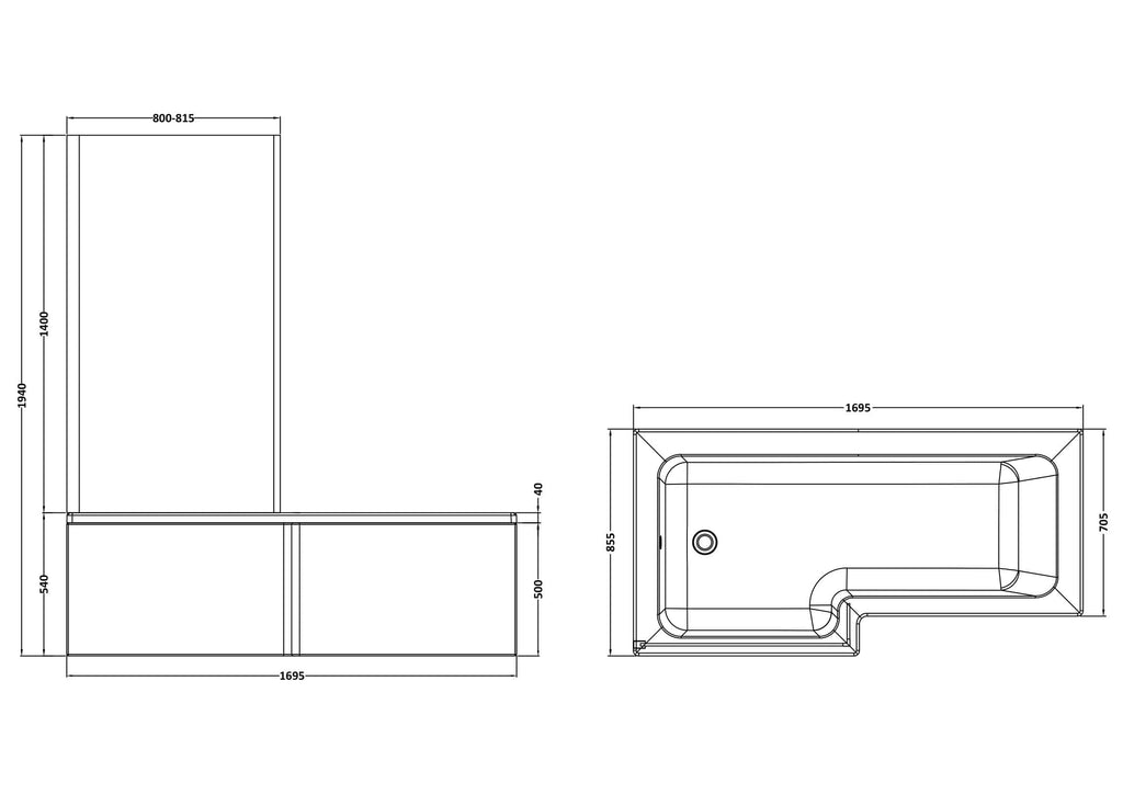 Modern bathroom shower enclosure with sleek glass doors and minimalist design, ideal for contemporary Bubly bathrooms, offering a stylish and functional showering experience.