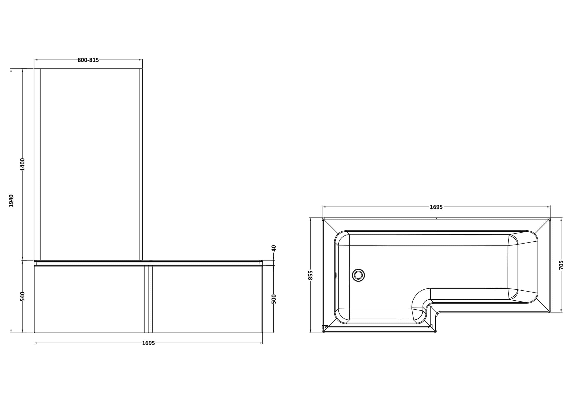 Modern bathroom shower enclosure with sleek glass doors and minimalist design, ideal for contemporary Bubly bathrooms, offering a stylish and functional showering experience.