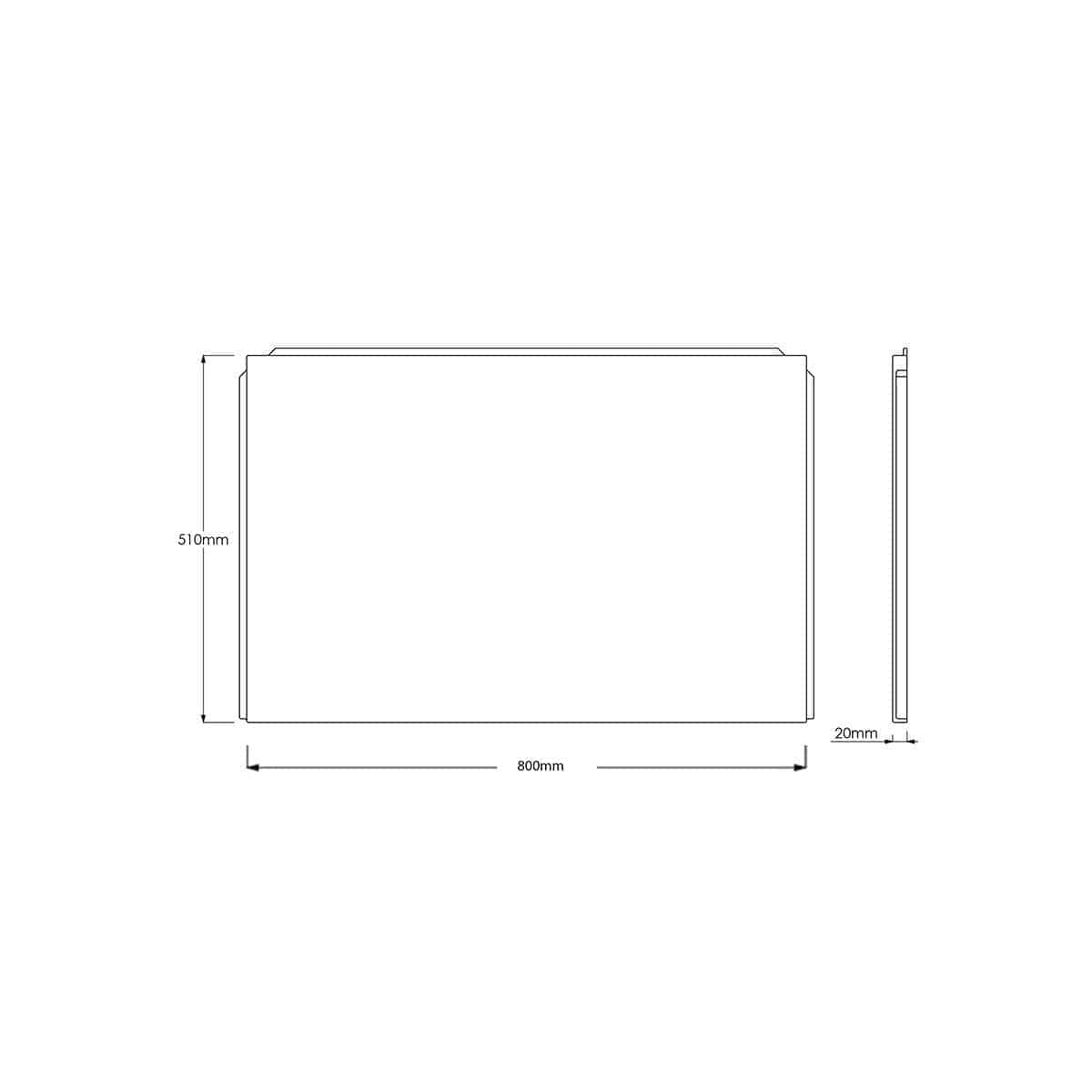 Modern bathroom mirror with precise measurements, ideal for contemporary bathroom designs, offering clear reflection and stylish decor, perfect for home renovations or upgrades.