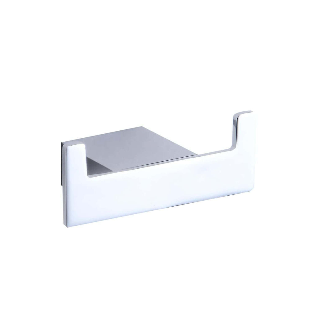 Stainless steel bathroom soap dish holder with a sleek, modern design perfect for elegant bathroom interiors.