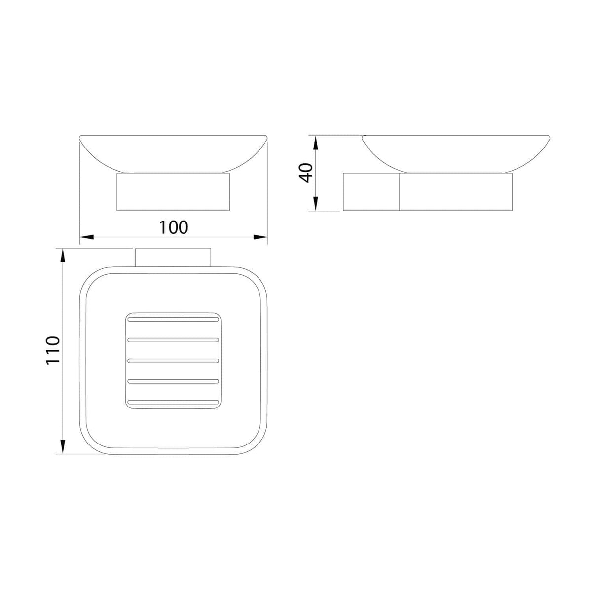 Squat toilet with detailed measurements for bathroom renovation, including top, side, and bottom views, showcasing modern design and compact size. Ideal for bathroom planning and installation.