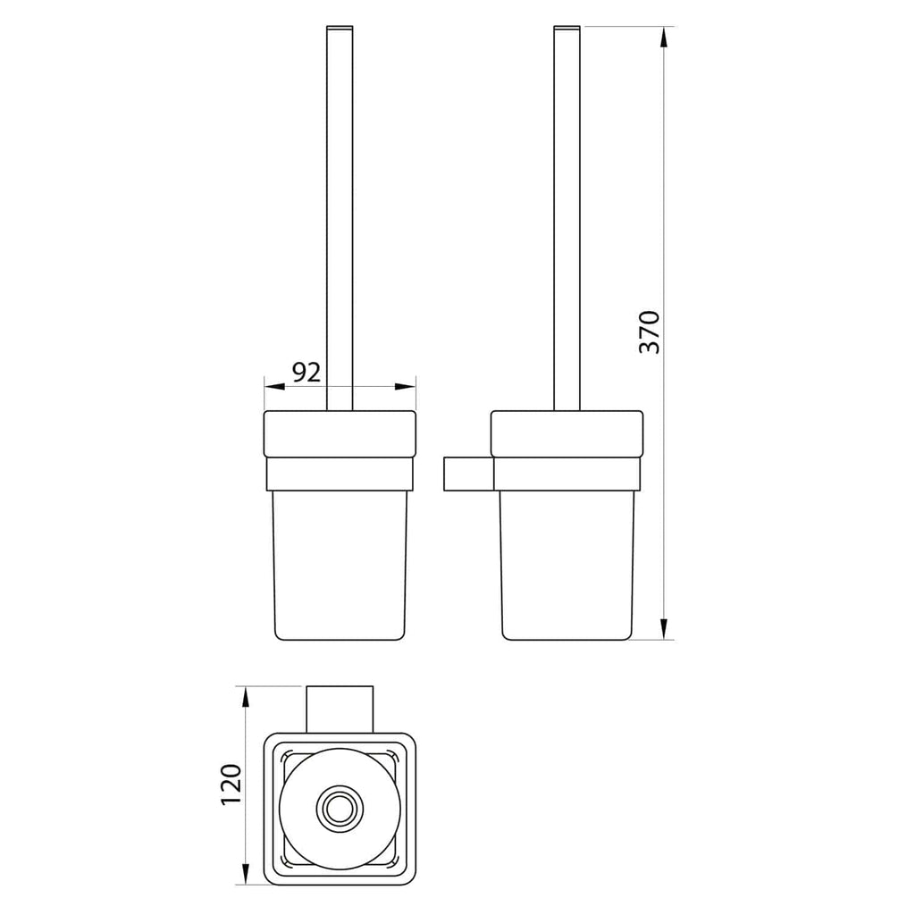High-quality bathroom waste pipe with detailed technical drawing, including dimensions for installation. Perfect for bathroom plumbing solutions and modern bathroom design.
