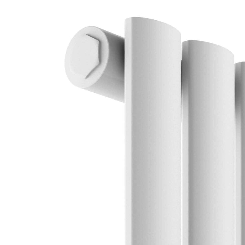 Adjustable white radiator valve for modern bathroom heating solutions, featuring a sleek design and easy installation for efficient heat regulation.