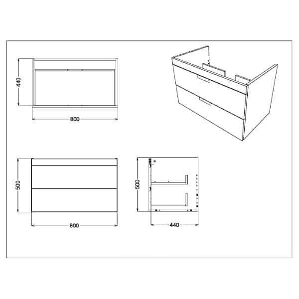 High-quality modern bathroom vanity unit with drawers, designed for stylish and functional bathroom storage solutions. Perfect for contemporary bathroom spaces, combining practicality and sleek design.