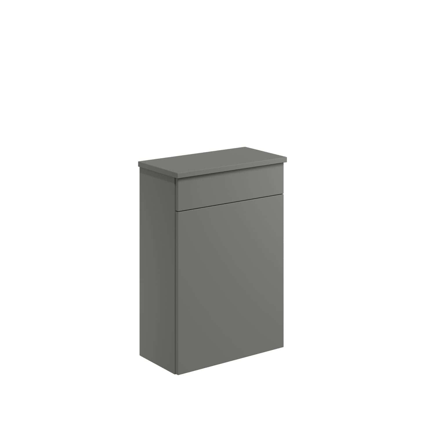 Sleek grey bathroom cabinet with storage drawers, modern design, ideal for contemporary bathrooms, spacious and stylish for organisation.