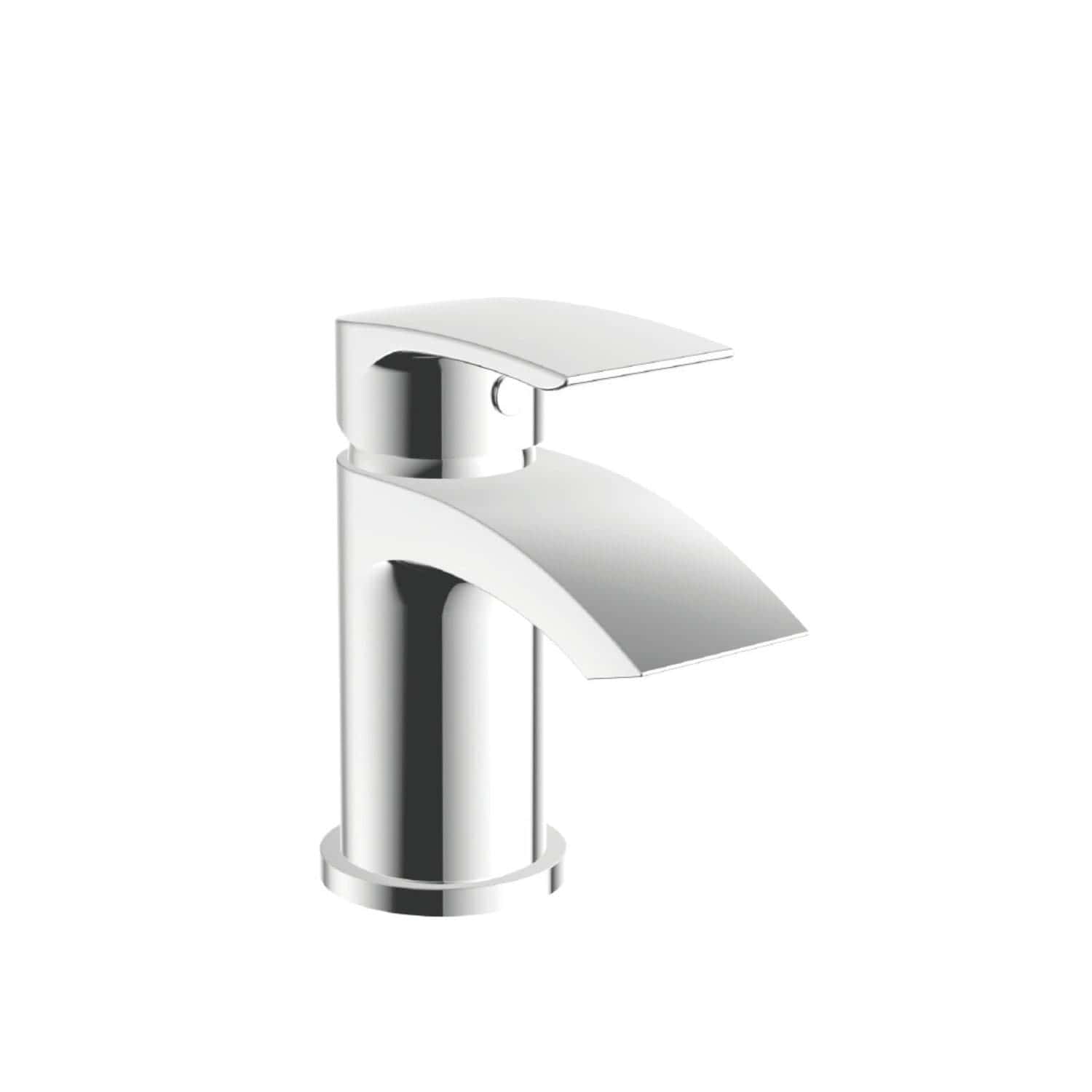 Polished chrome bathroom basin mixer tap with sleek modern design, ideal for contemporary bathrooms, offering easy operation and elegant style for basin or sink fittings.