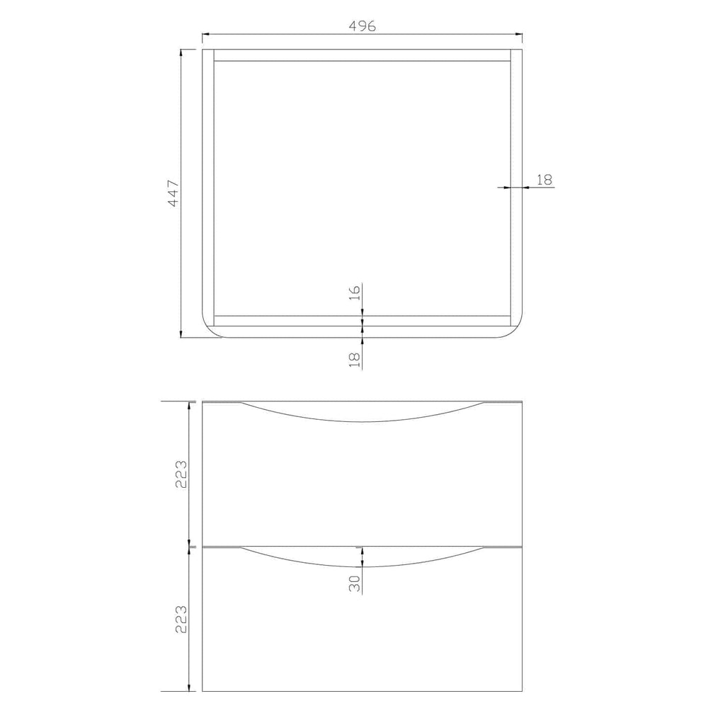Sleek minimalist shower tray design with precise measurements, ideal for modern bathrooms, featuring a rectangular shape with rounded edges for optimized space and aesthetics.