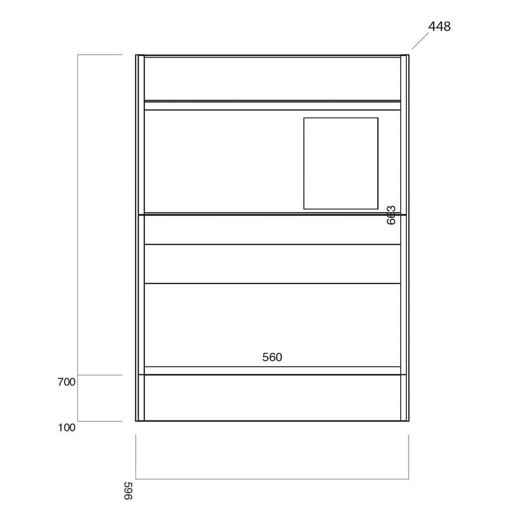 Modern bathroom storage unit with drawers and a mirror, designed for stylish and functional bathroom organisation. Ideal for contemporary bathrooms seeking efficient space-saving solutions.